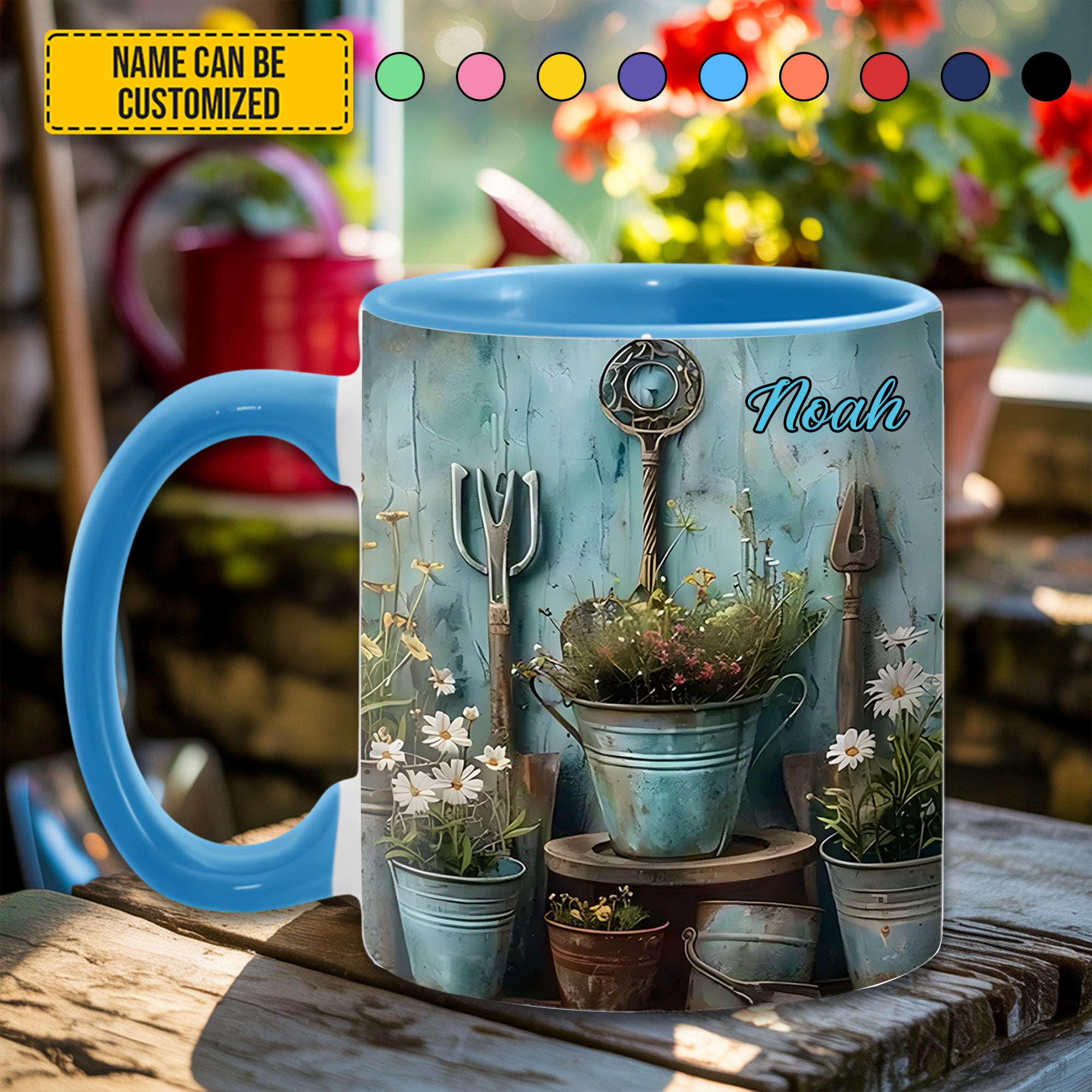 Personalized Gardening Accent Mug Gardening Tool & Floral Gift For Flower Lovers - Image 5
