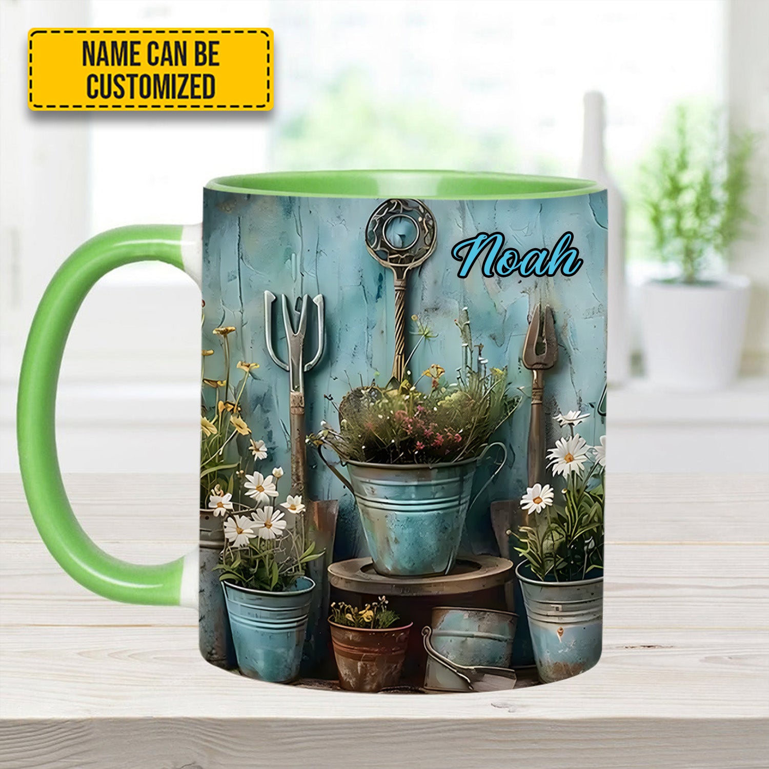 Personalized Gardening Accent Mug Gardening Tool & Floral Gift For Flower Lovers - Image 8