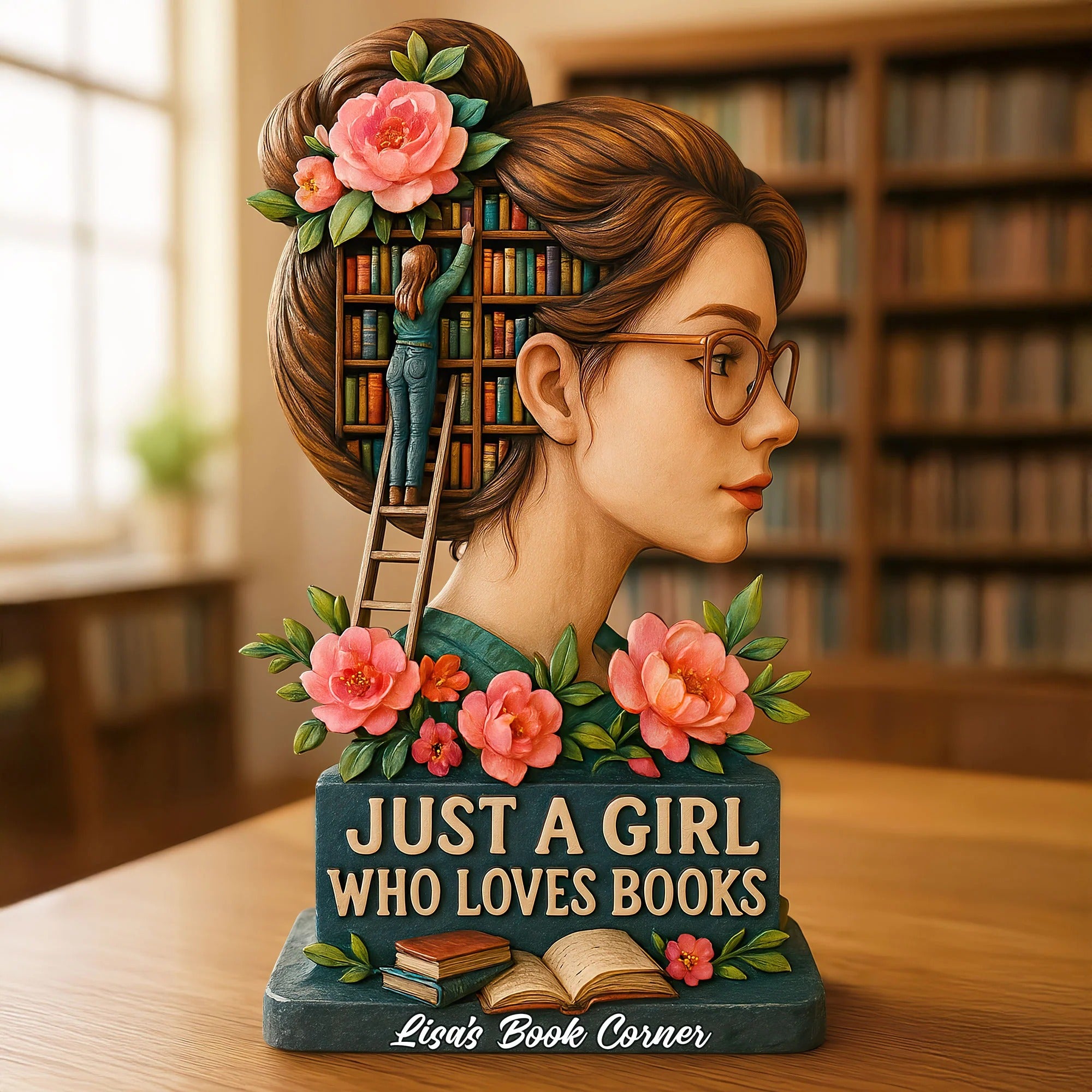 Personalized Gifts For Book Lovers Girl Book Lover Acrylic Plaque Gifts For Her