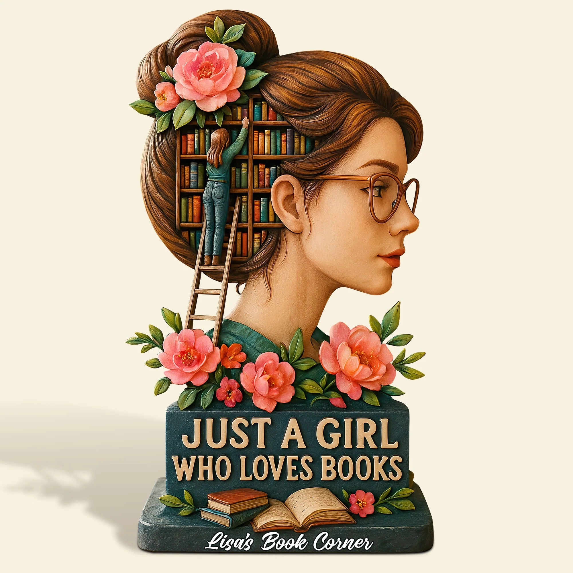 Personalized Gifts For Book Lovers Girl Book Lover Acrylic Plaque Gifts For Her - Image 2