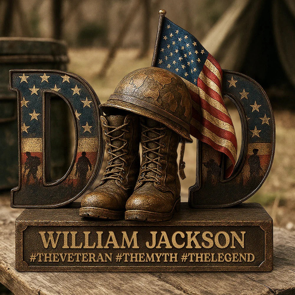 Personalized Gifts For Dad Veteran Dad Acrylic Plaque Unique Gifts For Veterans