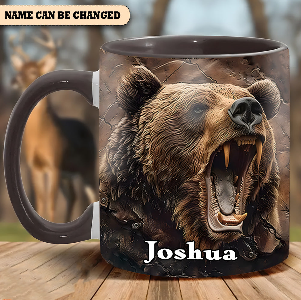 Personalized Grizzly Bear Accent Mug The Perfect Rustic Gift For Nature Lovers