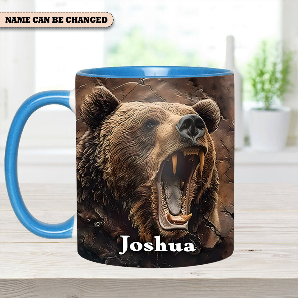 Personalized Grizzly Bear Accent Mug The Perfect Rustic Gift For Nature Lovers - Image 3