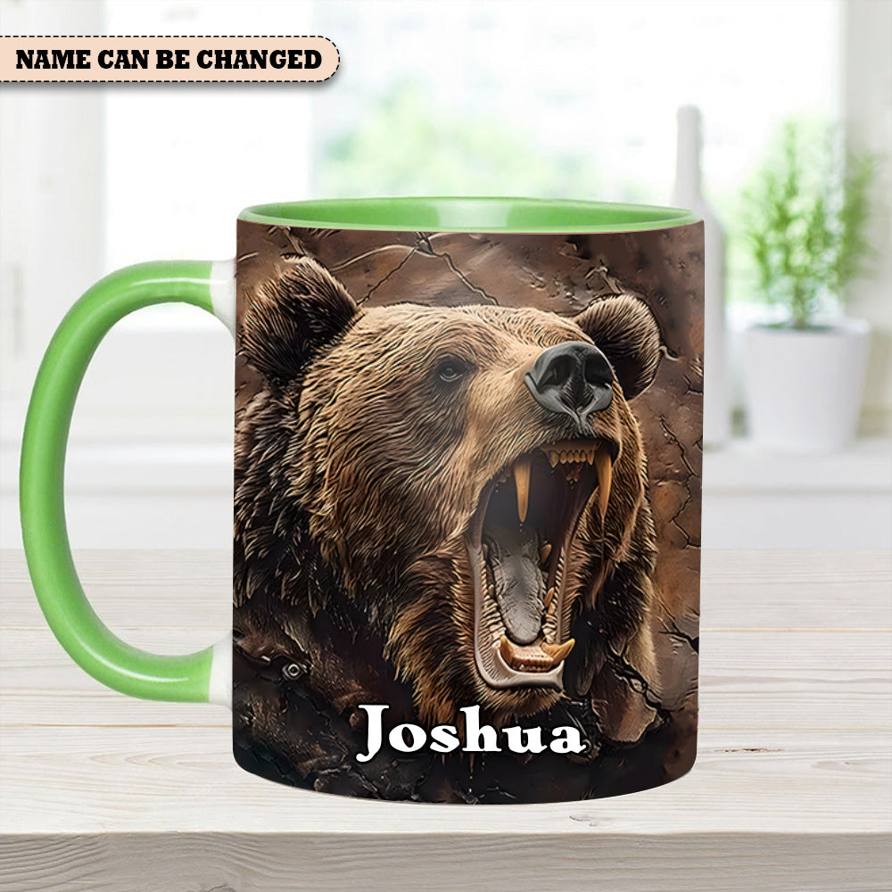 Personalized Grizzly Bear Accent Mug The Perfect Rustic Gift For Nature Lovers - Image 2
