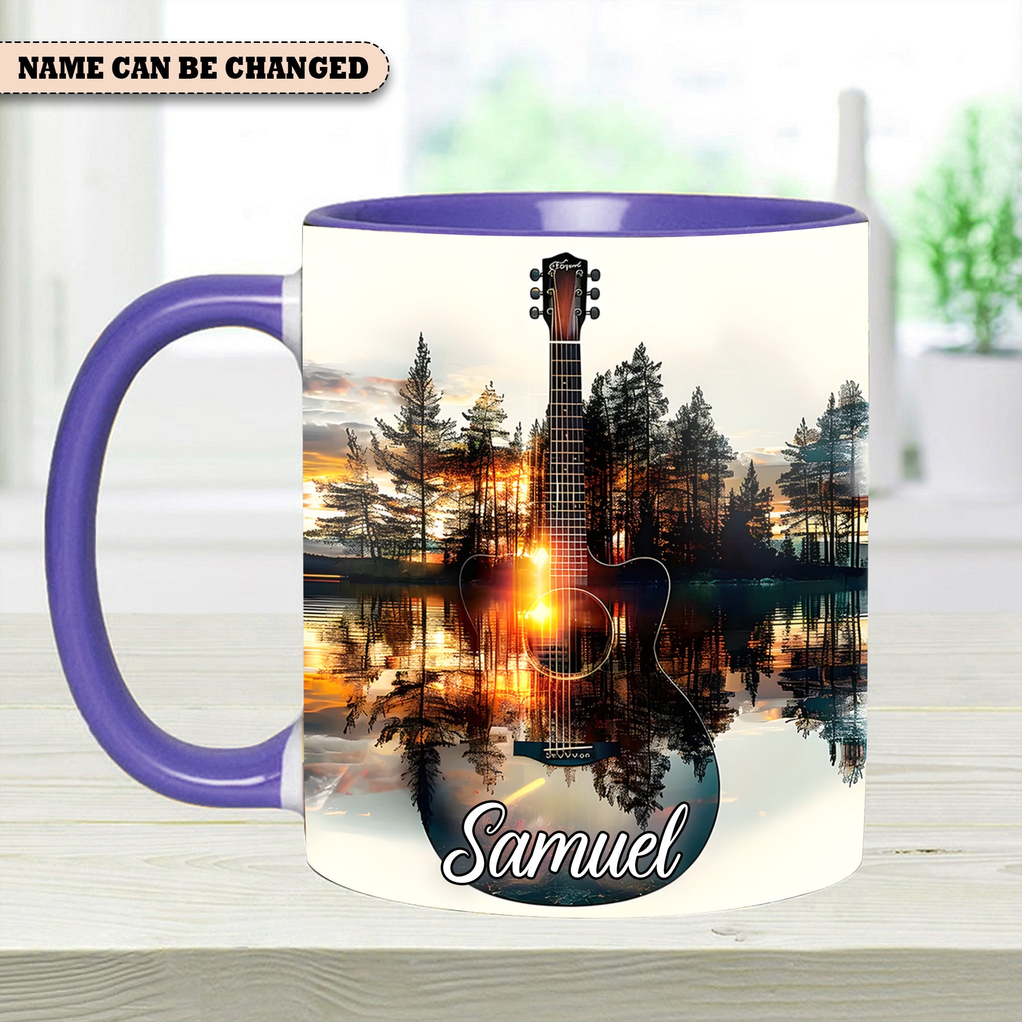 Personalized Guitar Accent Mug Fantasy Guitar Unique Gifts For Guitar Players - Image 8
