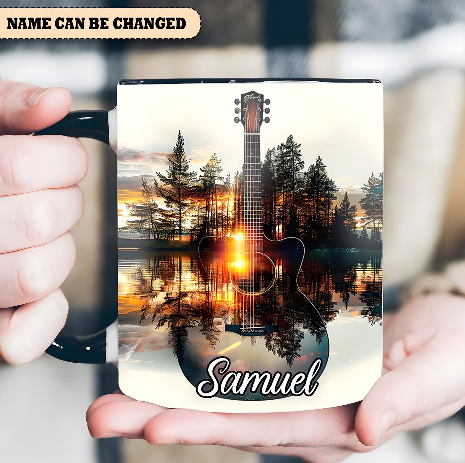 Personalized Guitar Accent Mug Fantasy Guitar Unique Gifts For Guitar Players - Image 3