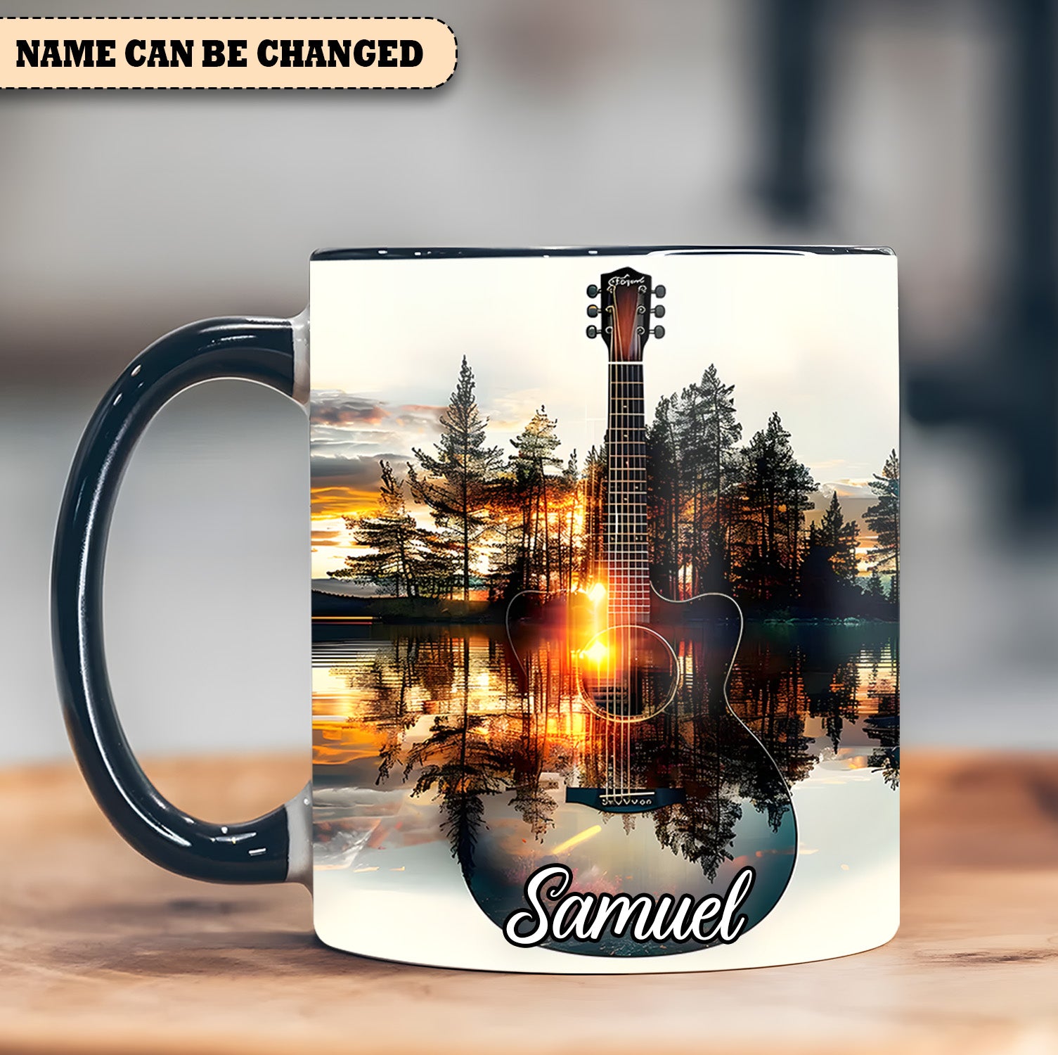 Personalized Guitar Accent Mug Fantasy Guitar Unique Gifts For Guitar Players - Image 4