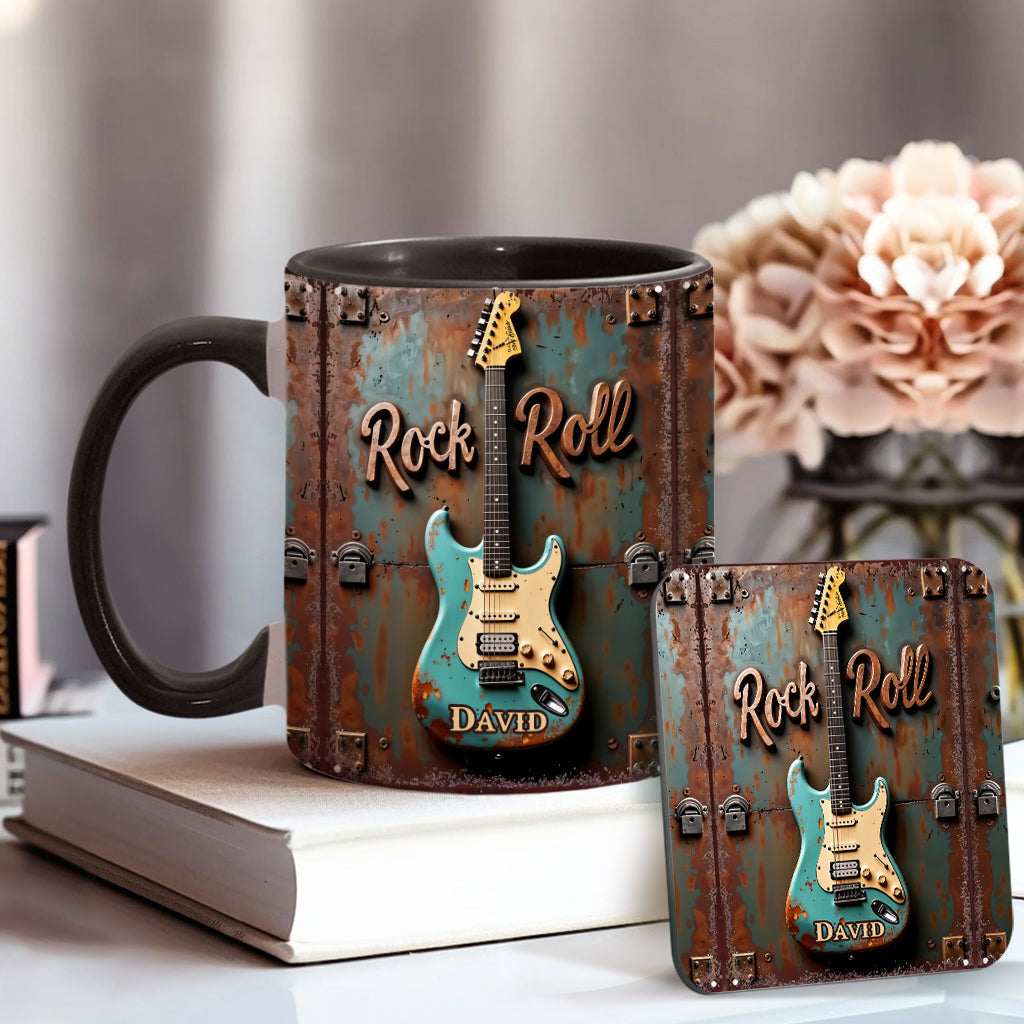 Personalized Guitar Accent Mug Rock & Roll Gift Ideas For Guitar Players