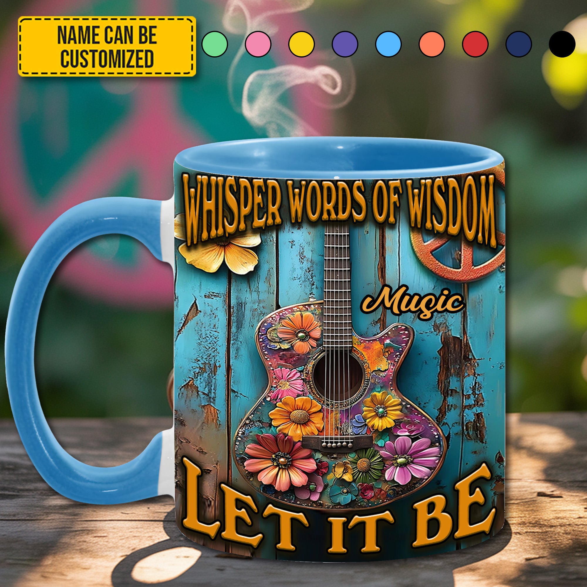 Personalized Guitar Accent Mug Whisper Words Of Wisdom Gifts For Guitar Enthusiasts - Image 6