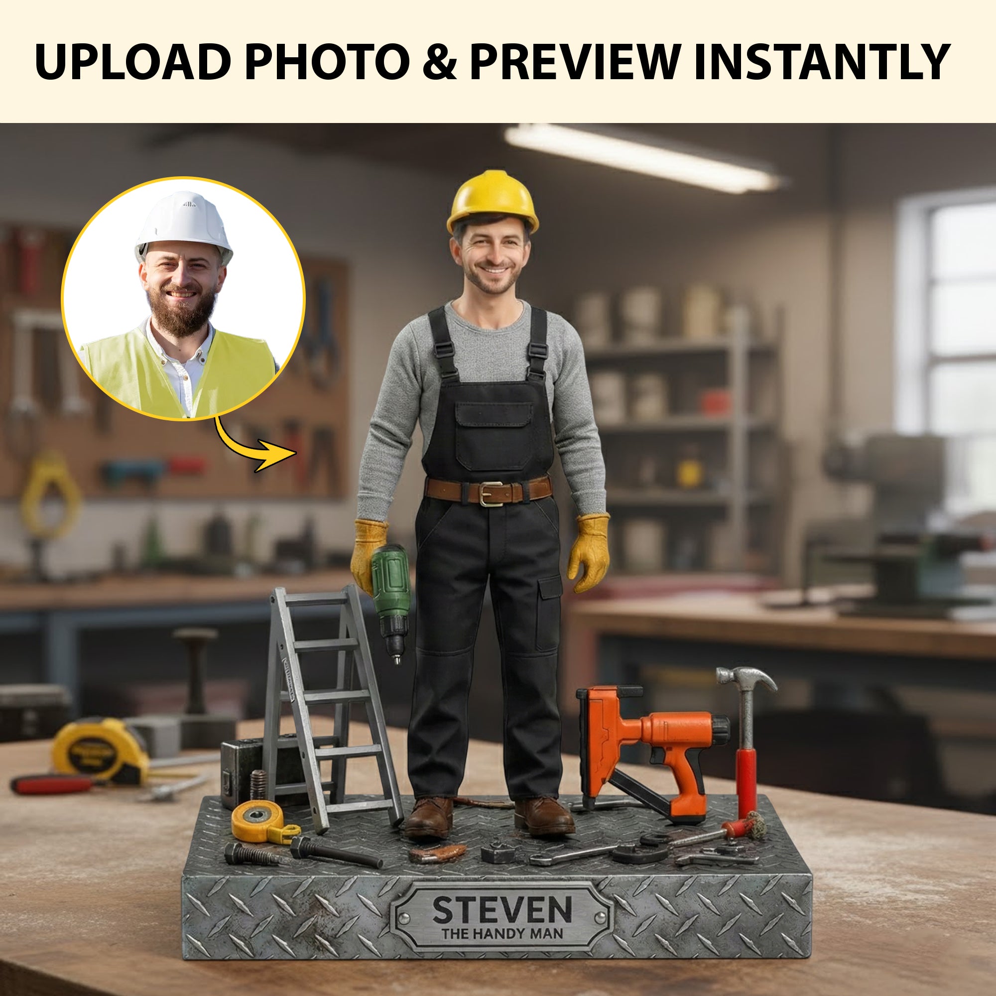 Personalized Handyman Acrylic Plaque Grant Hawk Unique Father'sDay Gifts - Image 2