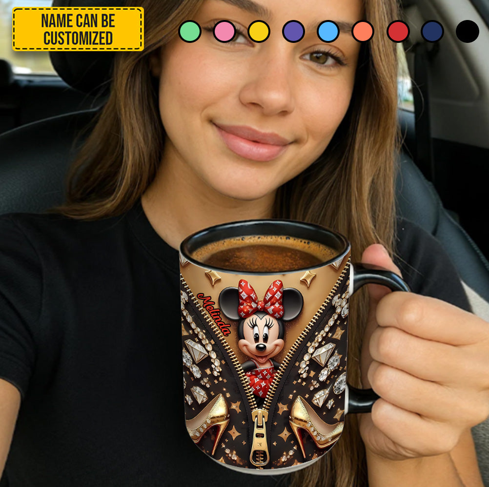 Personalized Happy Mouse Baby Accent Mug Gift Ideas For Her - Image 5
