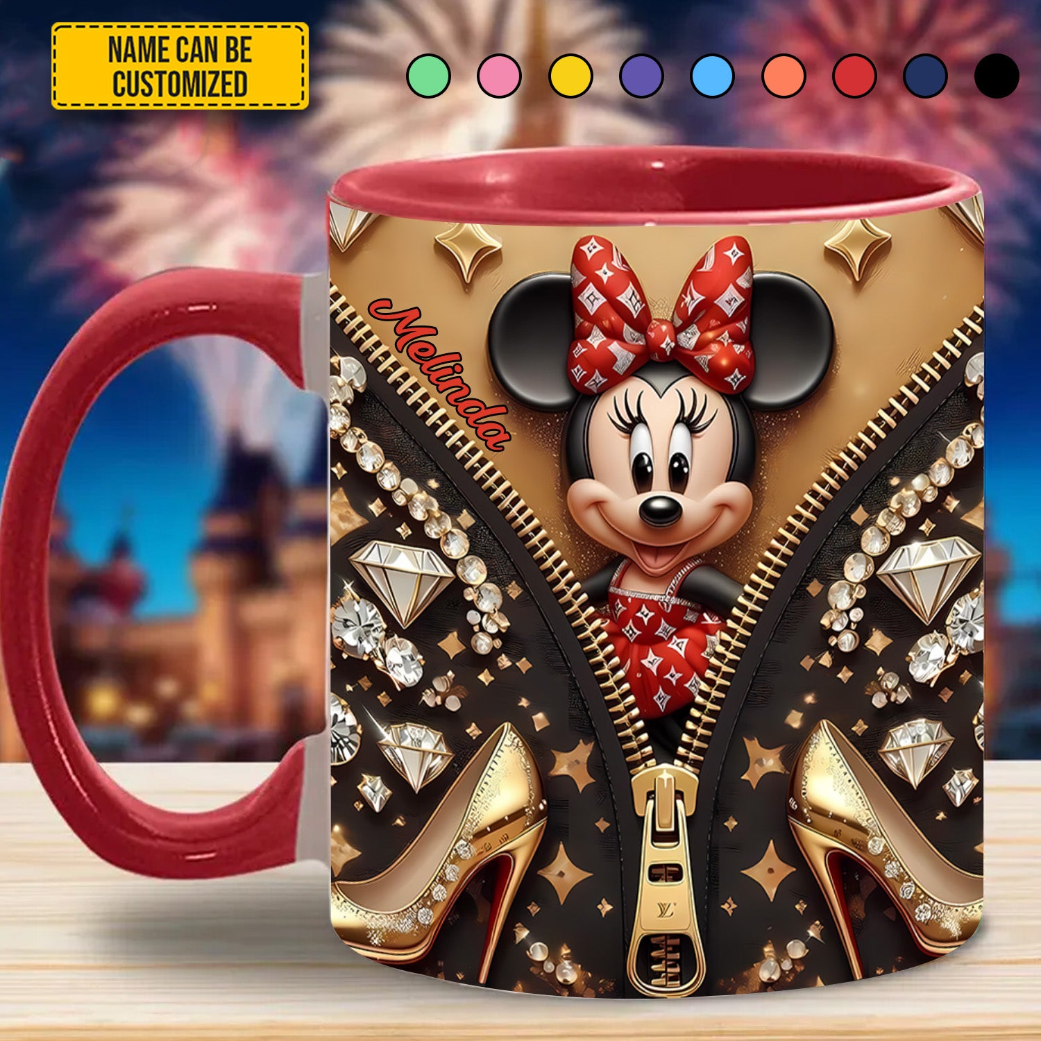 Personalized Happy Mouse Baby Accent Mug Gift Ideas For Her - Image 2