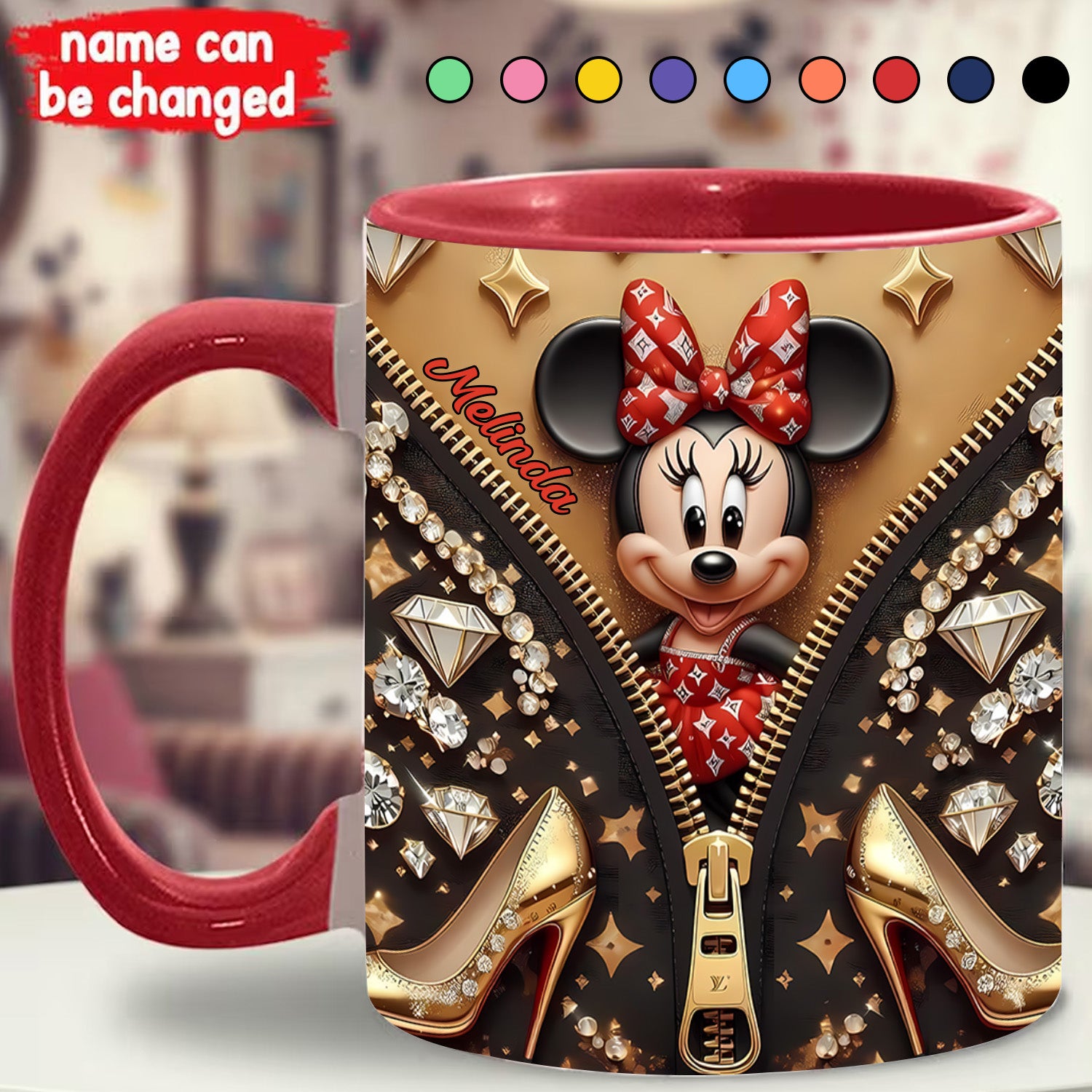 Personalized Happy Mouse Baby Accent Mug Gift Ideas For Her - Image 3