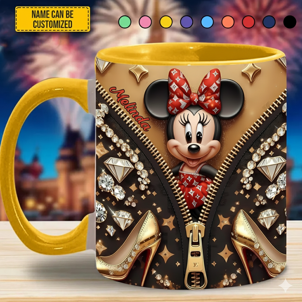 Personalized Happy Mouse Baby Accent Mug Gift Ideas For Her