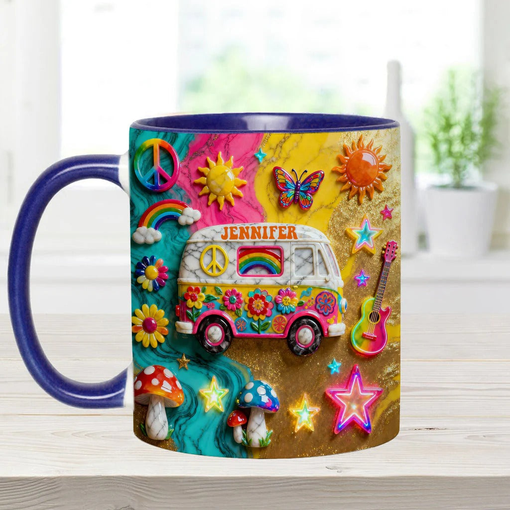 Personalized Hippie Accent Mug Hippie Souls Best Gifts For The Hippie In Your Life - Image 6