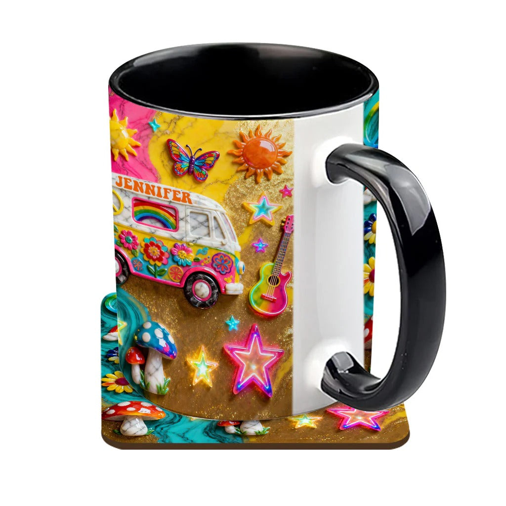 Personalized Hippie Accent Mug Hippie Souls Best Gifts For The Hippie In Your Life - Image 3