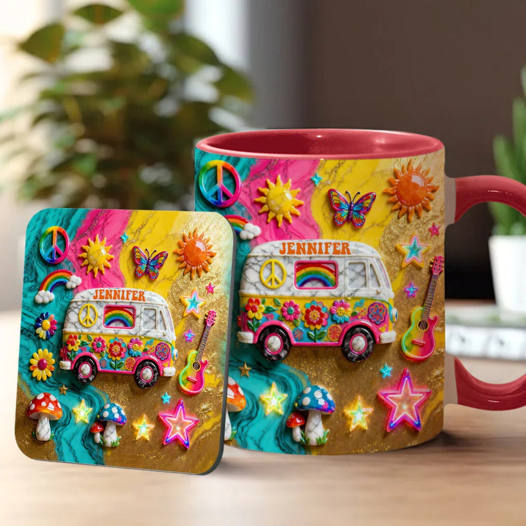 Personalized Hippie Accent Mug Hippie Souls Best Gifts For The Hippie In Your Life - Image 2
