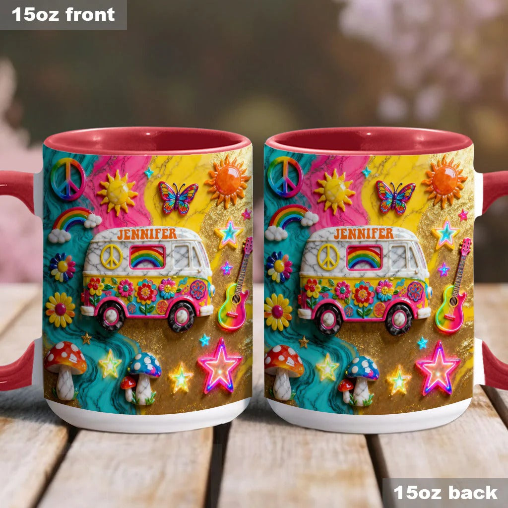 Personalized Hippie Accent Mug Hippie Souls Best Gifts For The Hippie In Your Life - Image 5