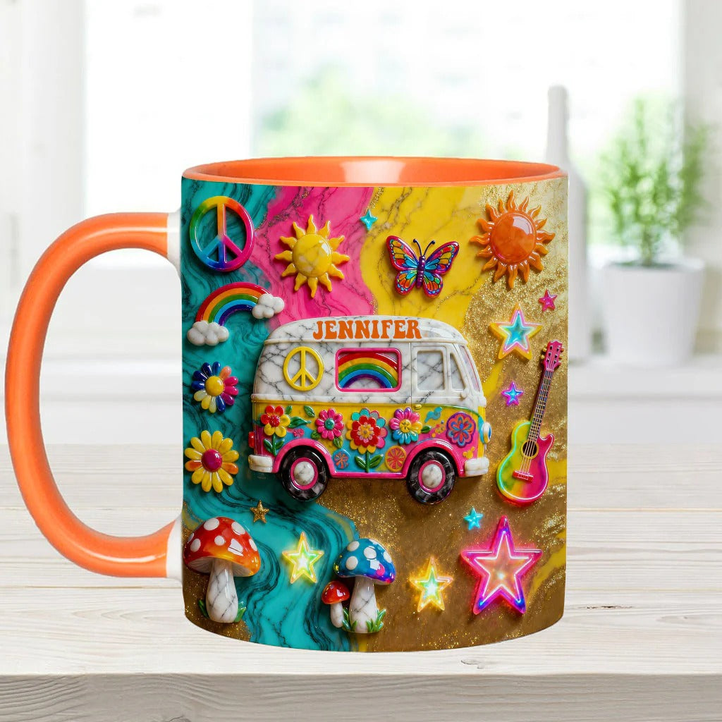 Personalized Hippie Accent Mug Hippie Souls Best Gifts For The Hippie In Your Life - Image 7