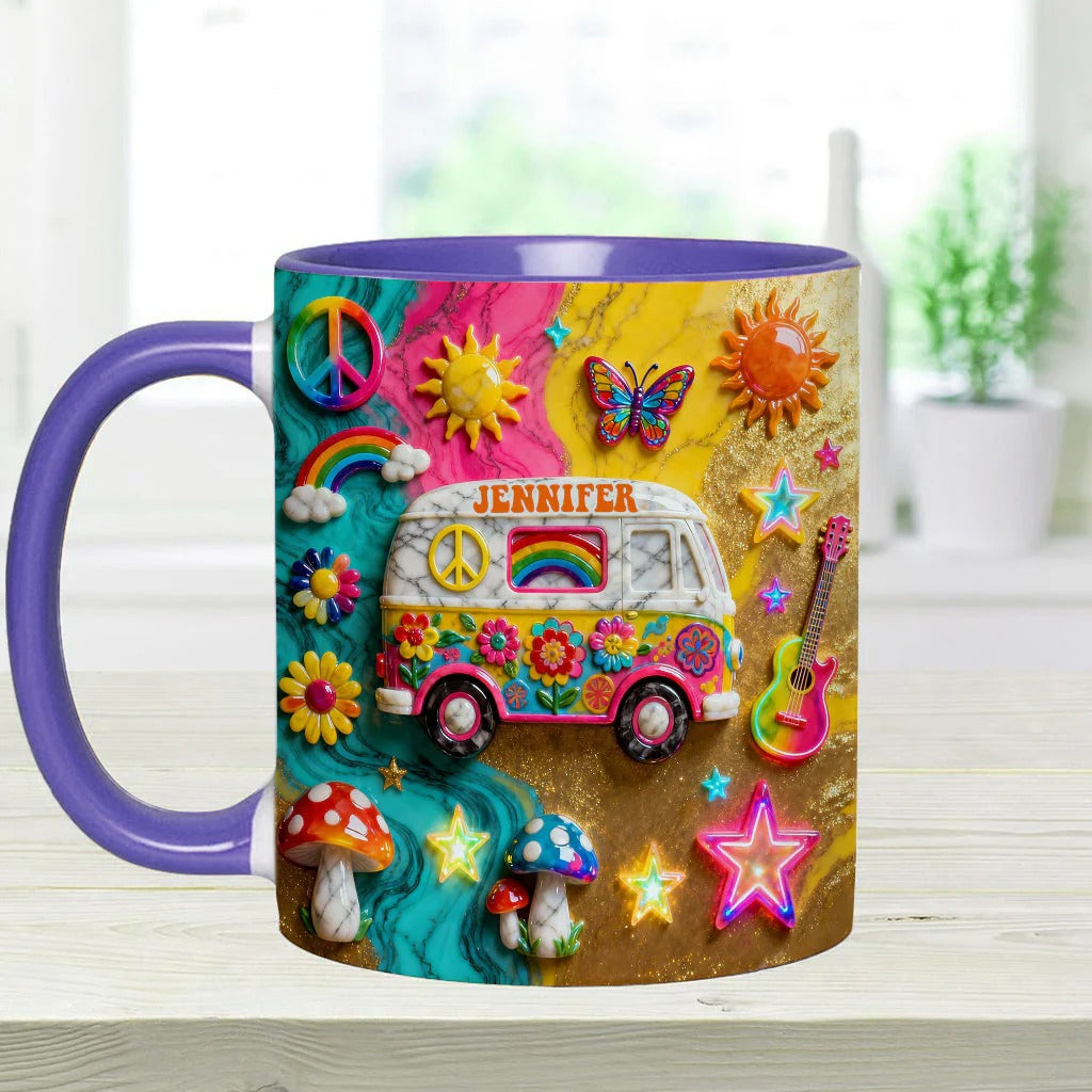 Personalized Hippie Accent Mug Hippie Souls Best Gifts For The Hippie In Your Life - Image 8