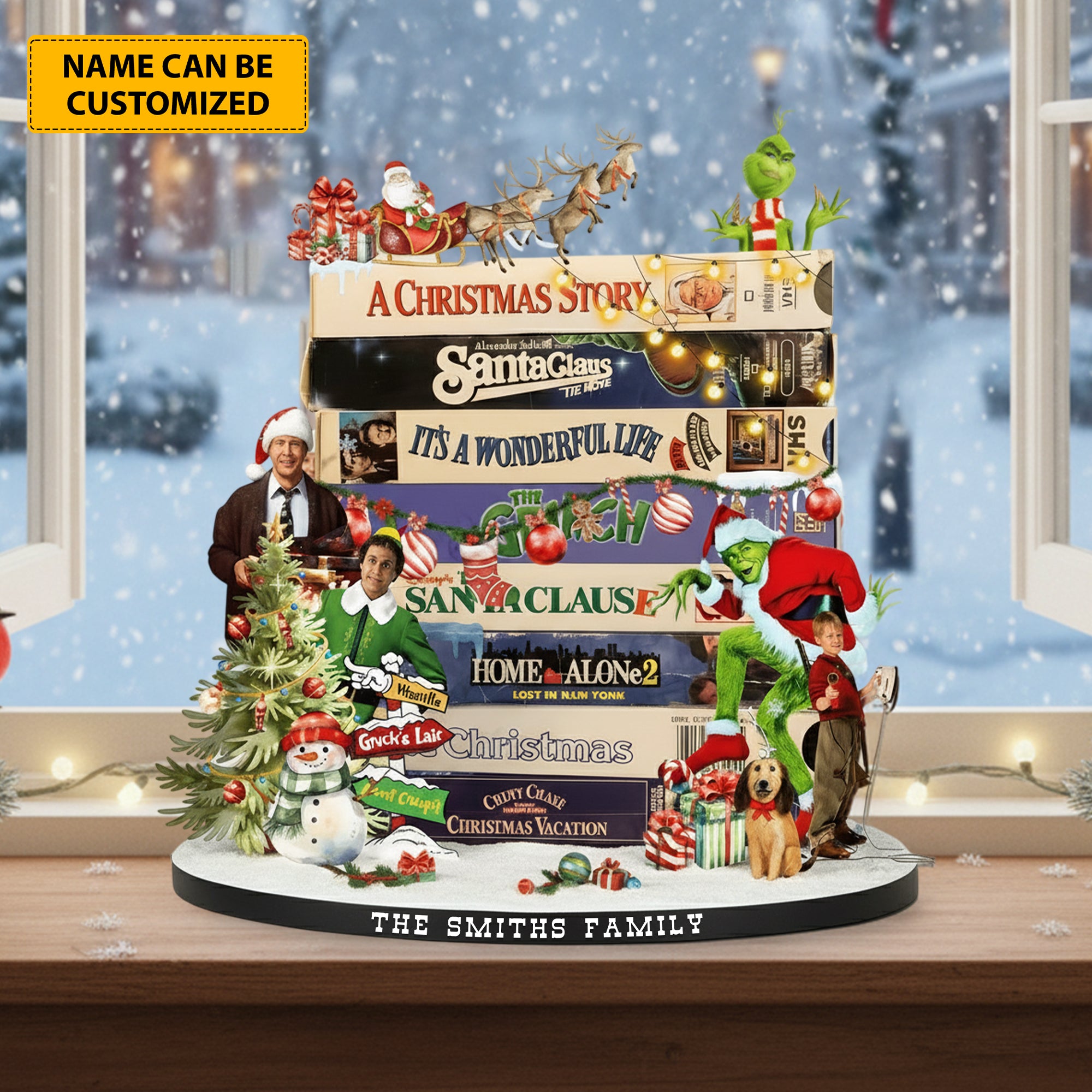 Personalized Holiday Acrylic Plaque Christmas Classics 2026 Christmas Gifts - Image 2