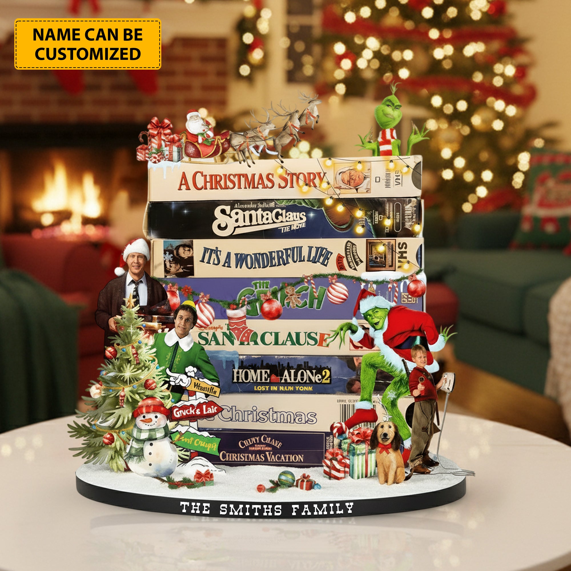Personalized Holiday Acrylic Plaque Christmas Classics 2026 Christmas Gifts - Image 3
