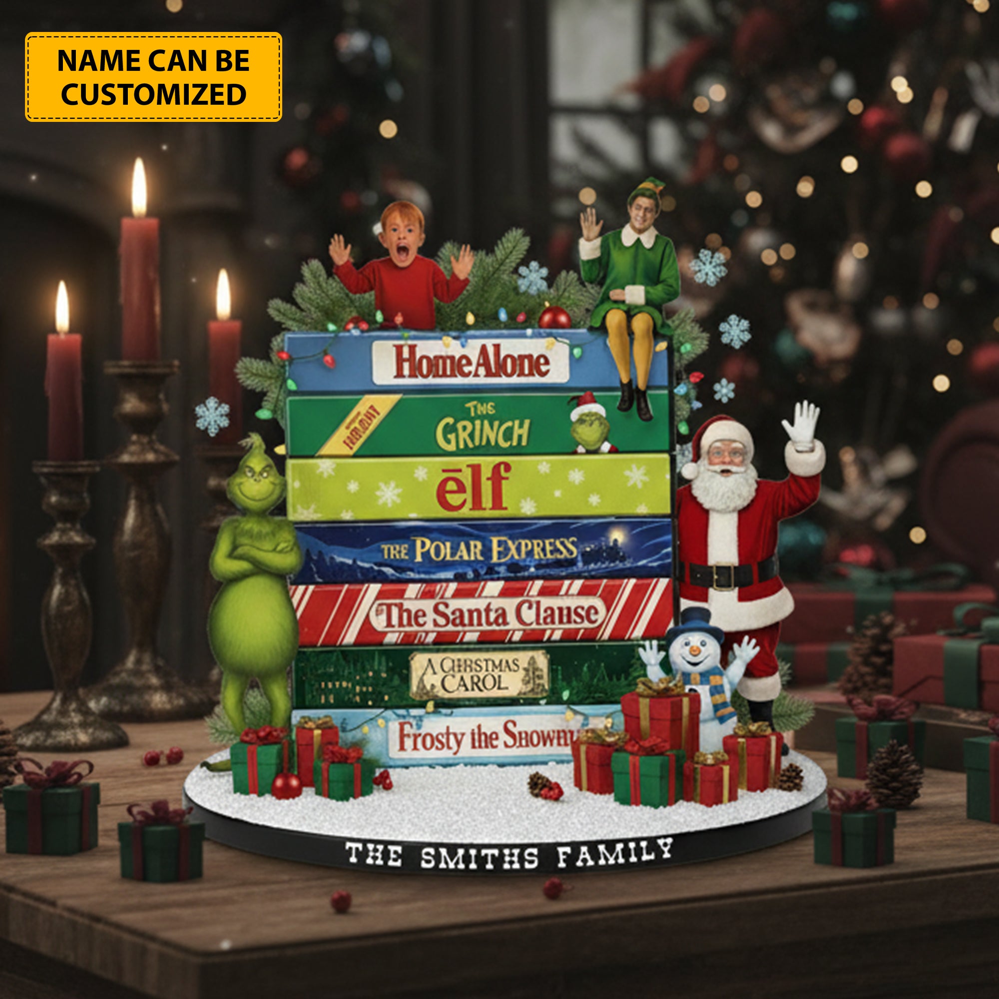 Personalized Holiday Acrylic Plaque Christmas Classics Christmas Ideas 2026 - Image 3
