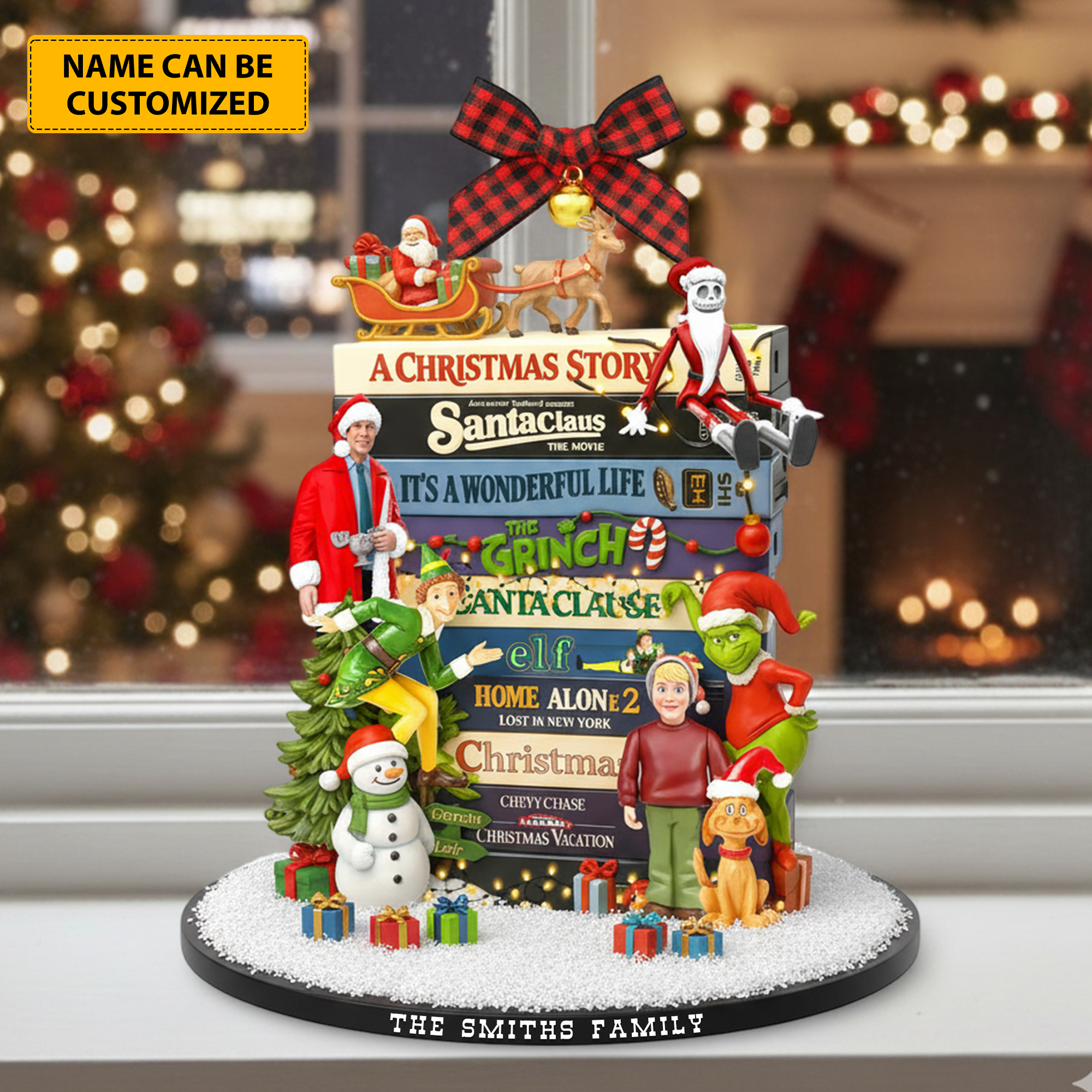 Personalized Holiday Acrylic Plaque Christmas Classics Christmas Presents 2026 - Image 2