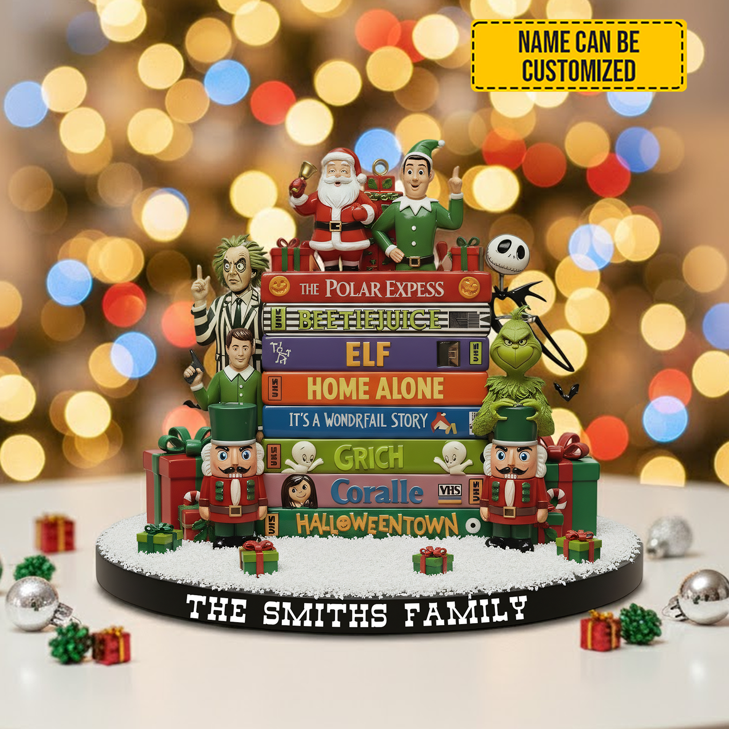 Personalized Holiday Acrylic Plaque Christmas Classics Unique Christmas Gifts 2026 - Image 3