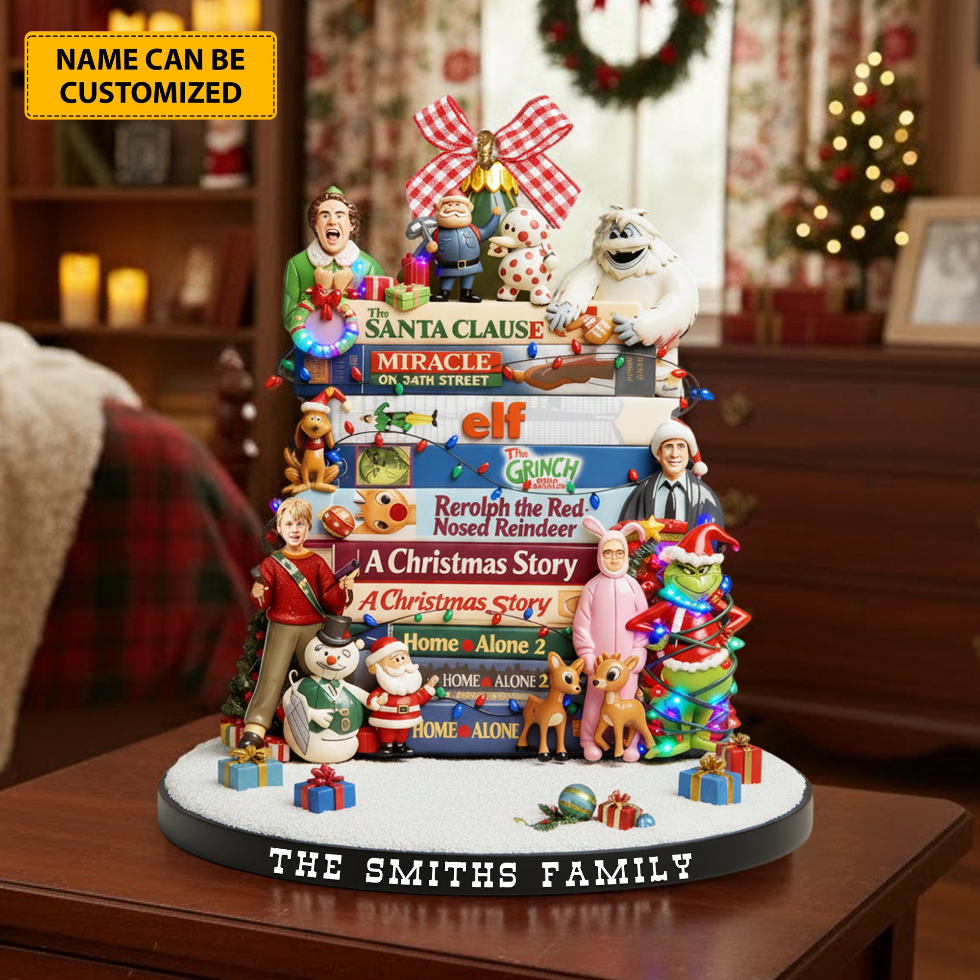 Personalized Holiday Acrylic Plaque Christmas Classics Unique Christmas Gifts - Image 3