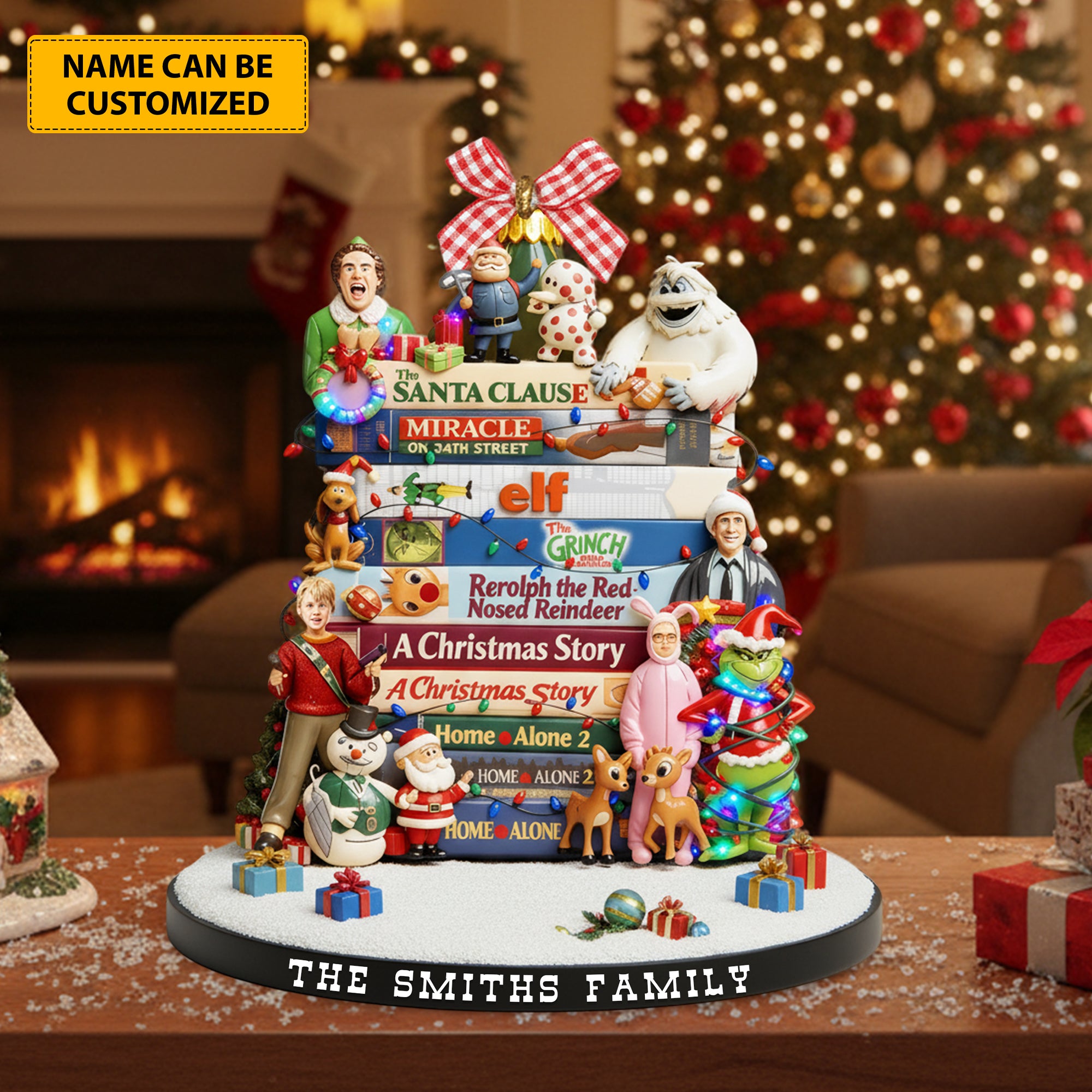 Personalized Holiday Acrylic Plaque Christmas Classics Unique Christmas Gifts