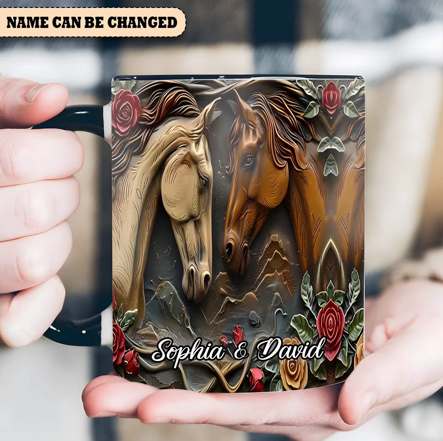 Personalized Horse Accent Mug Horse Couple Gifts For Horse Lovers Men - Image 7