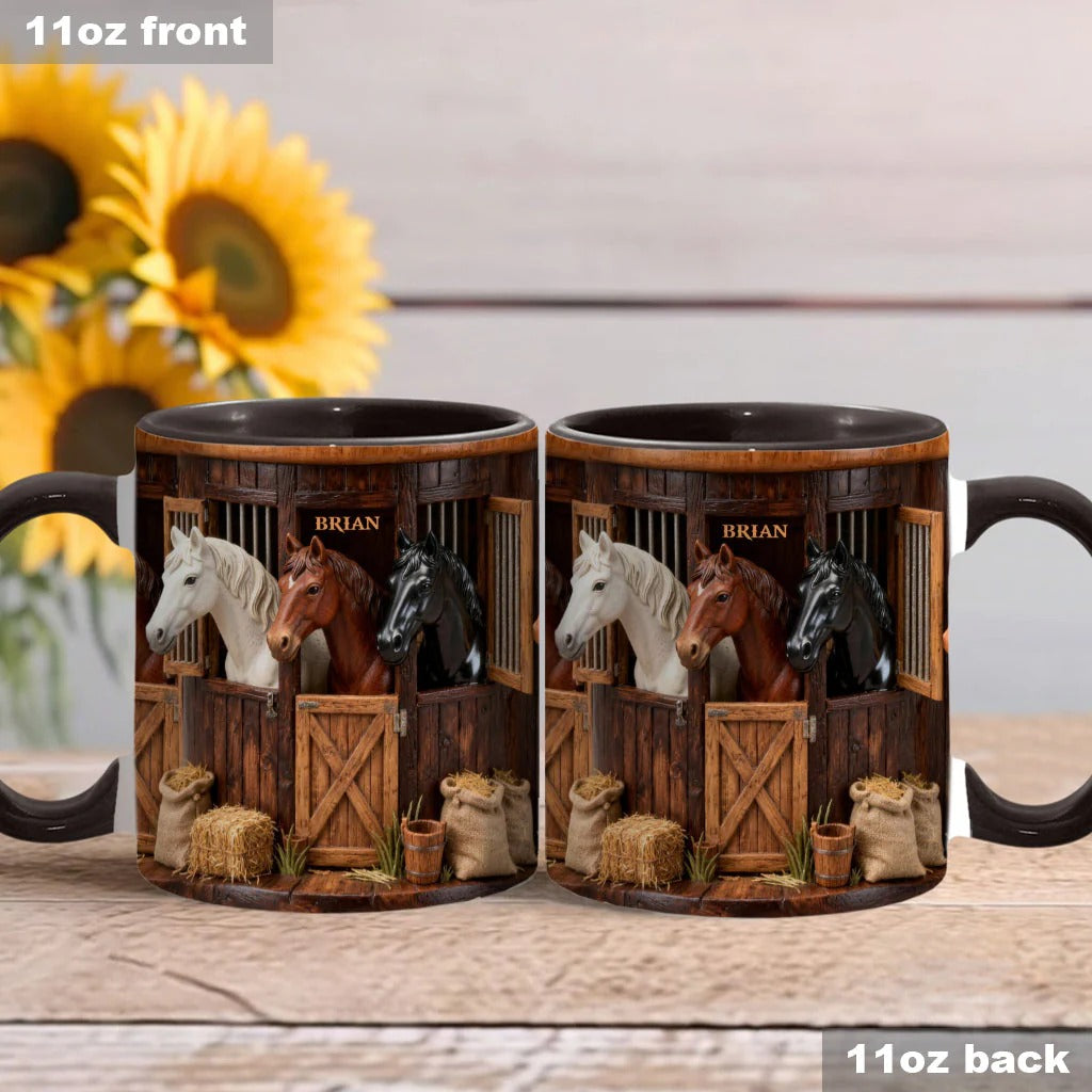 Personalized Horse Accent Mug Stable Birthday Gift Ideas For Horse Owners - Image 2