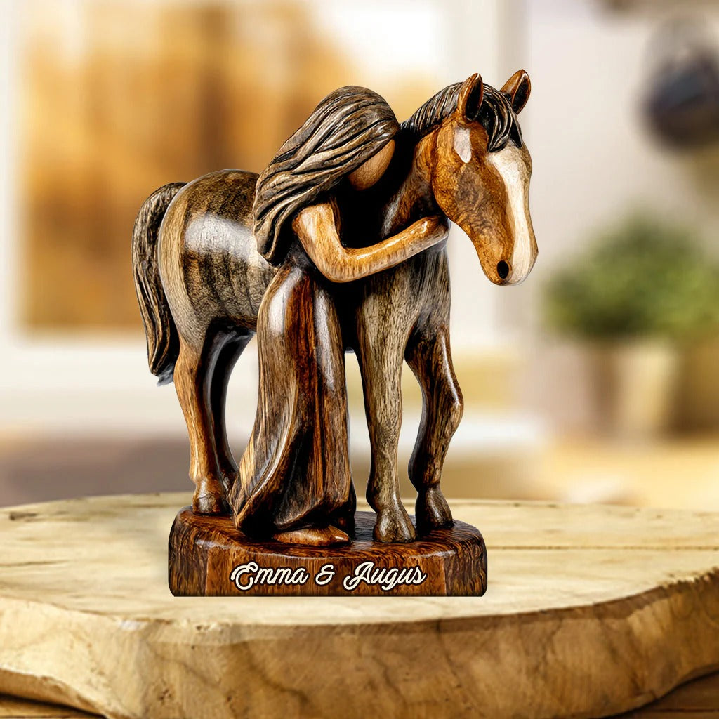 Personalized Horse Custom Shaped Acrylic Plaque Horse Lovers Engagement Gift Ideas - Image 3