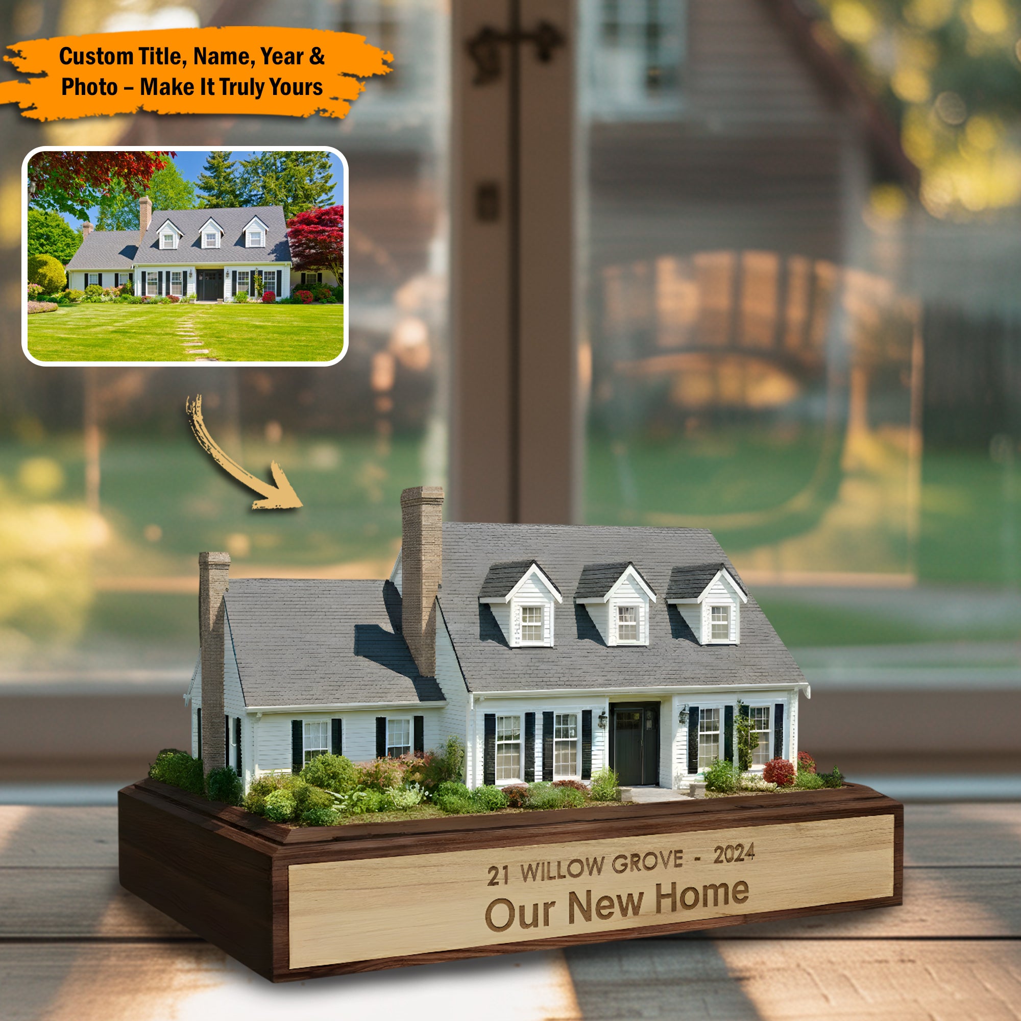 Personalized House Acrylic Plaque Home Memories Gifts For Mom Dad