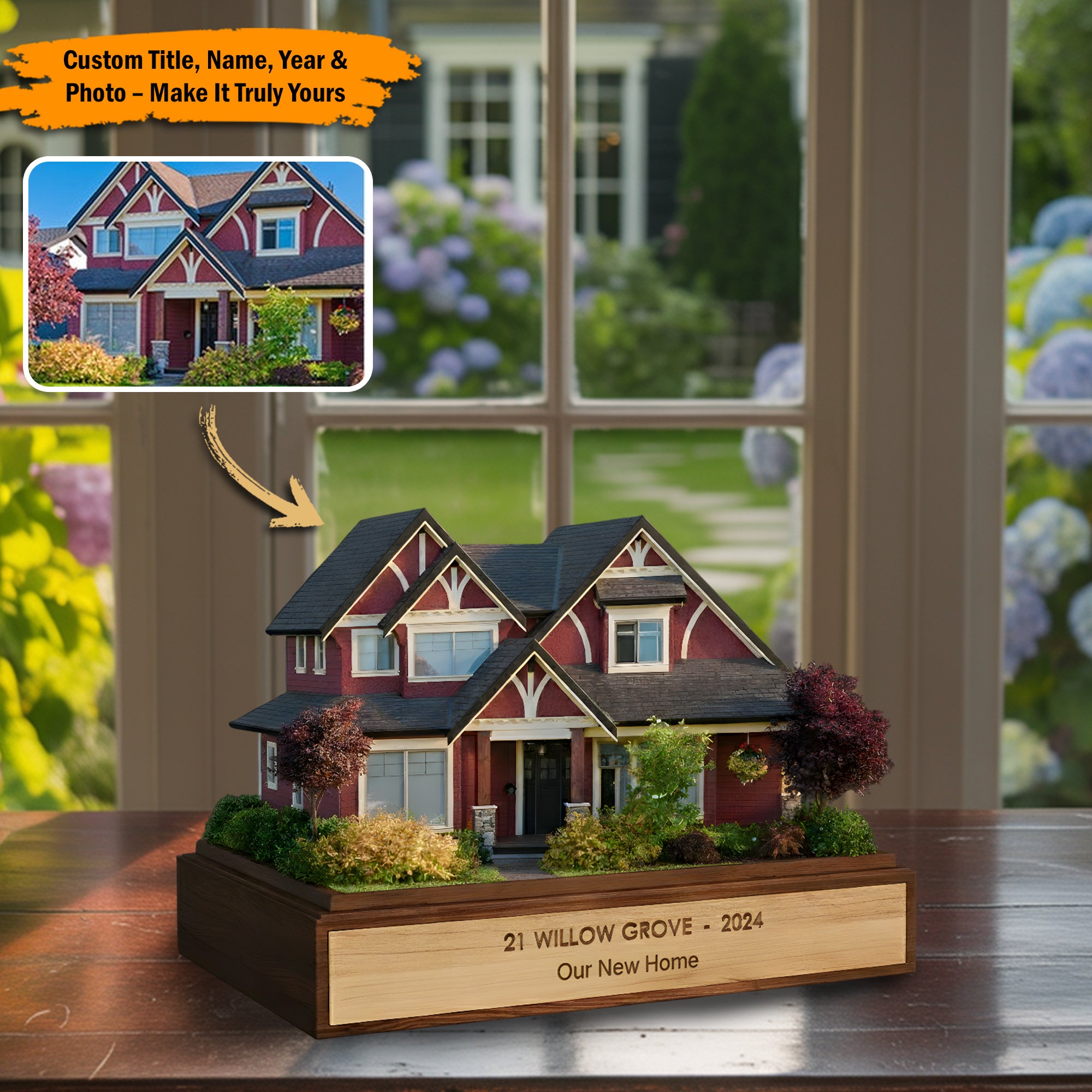 Personalized House Acrylic Plaque Home Memories Gifts For Mom Dad - Image 2