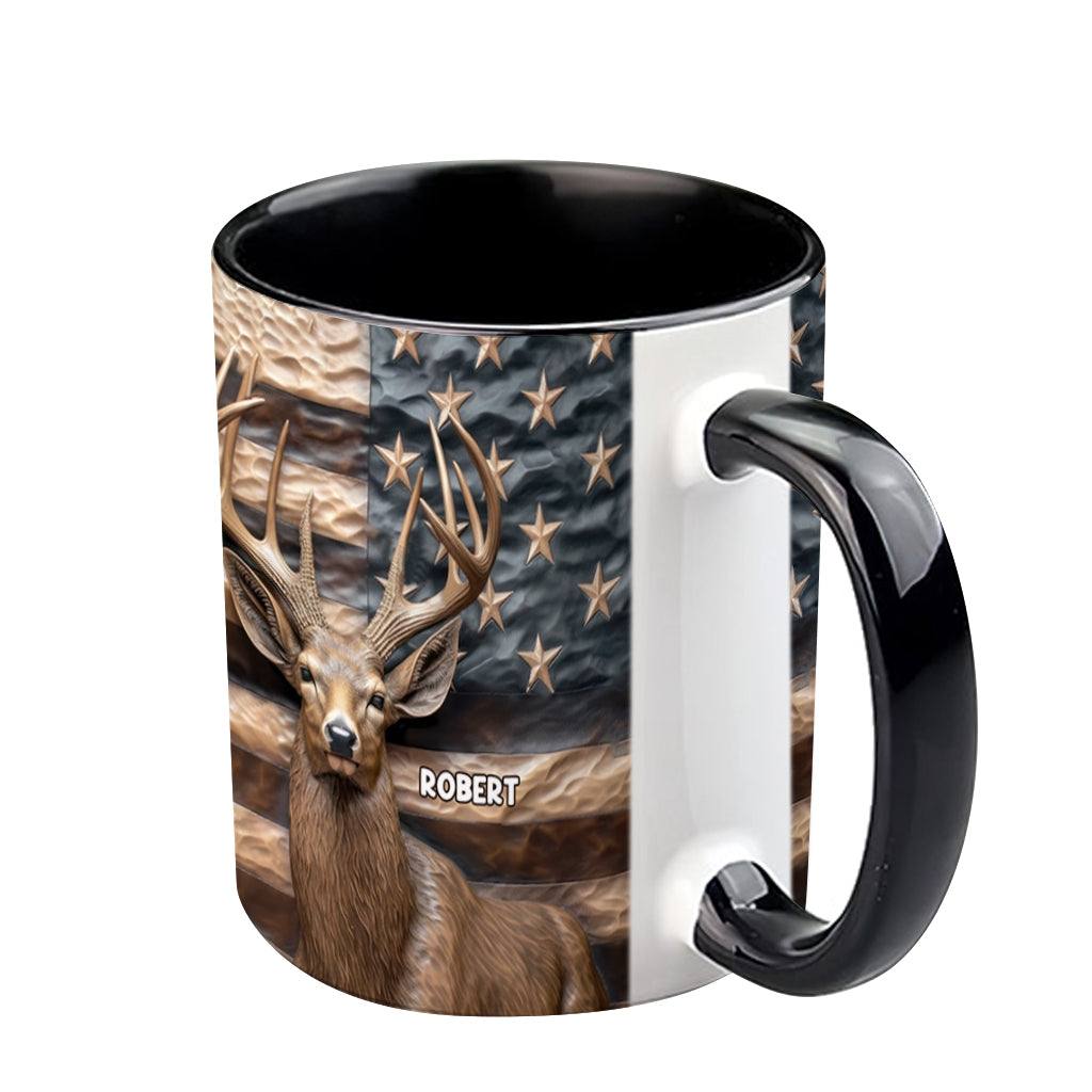 Personalized Hunting Accent Mug Deer Hunting Best Deer Gifts For Birthday - Image 5