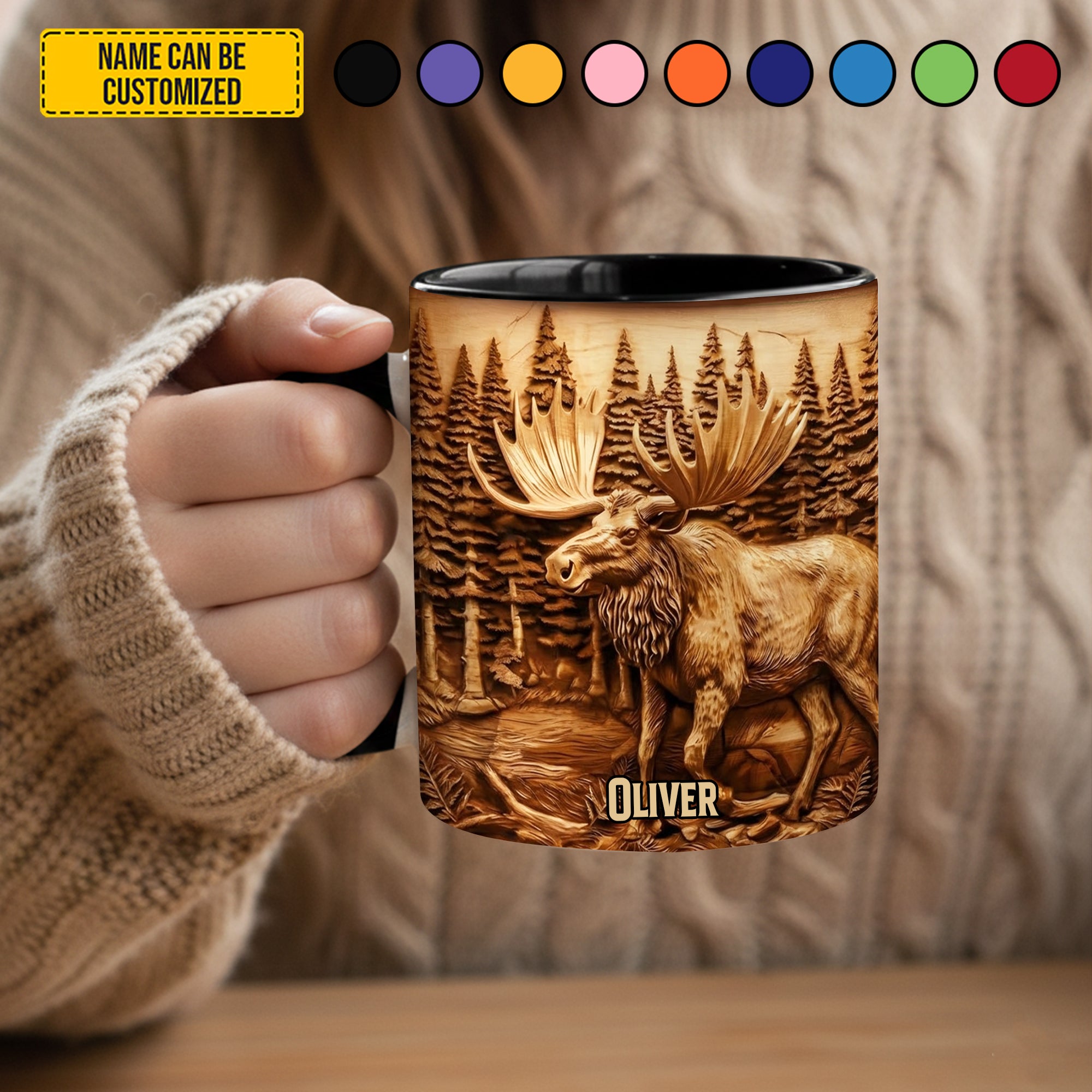 Personalized Hunting Accent Mug Deer Hunting Christmas Gifts For A Deer Hunter - Image 4