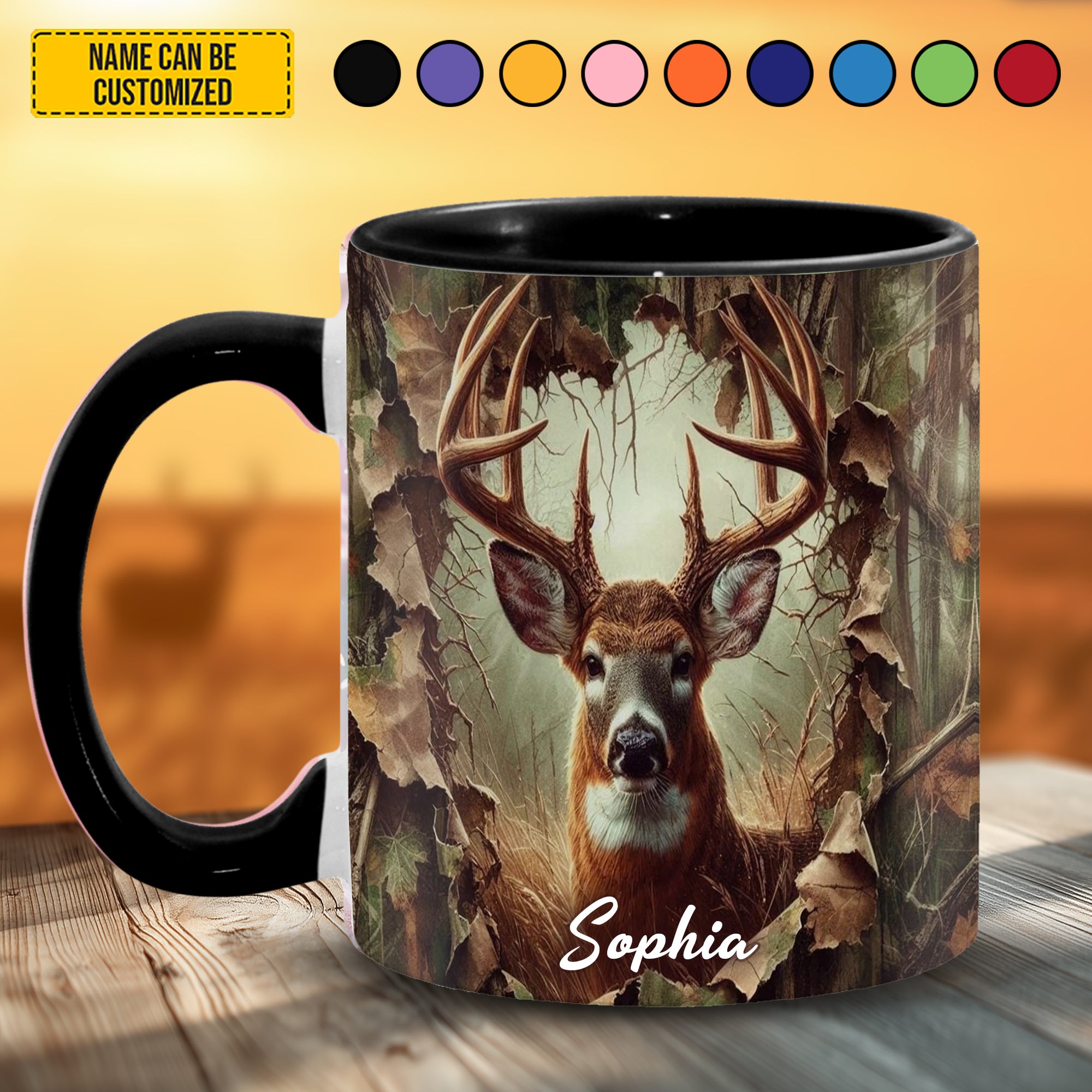Personalized Hunting Accent Mug Deer Hunting Christmas Gifts For A Deer Hunter
