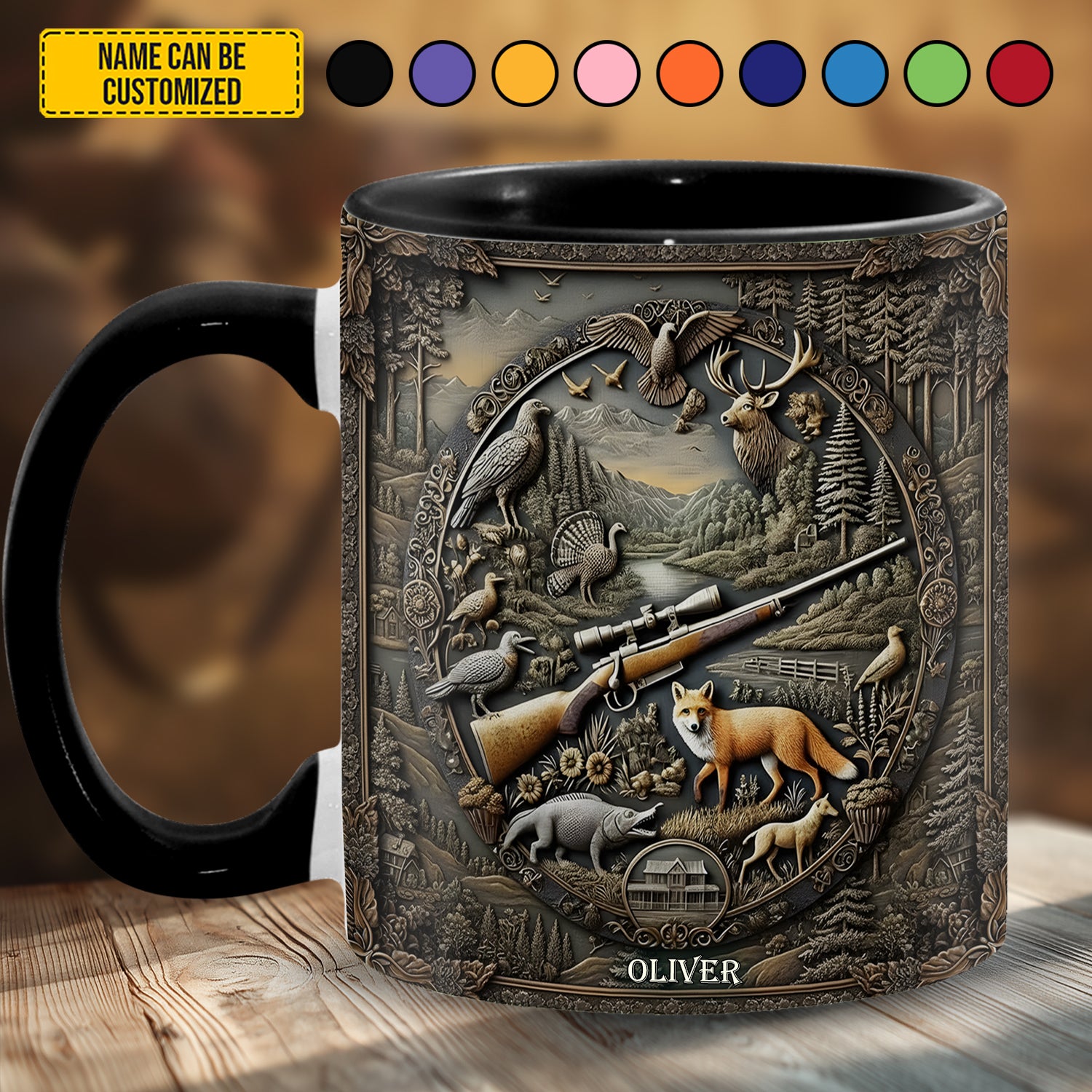 Personalized Hunting Accent Mug Legacy of the Wild Gift For Outdoor Adventurers - Image 2