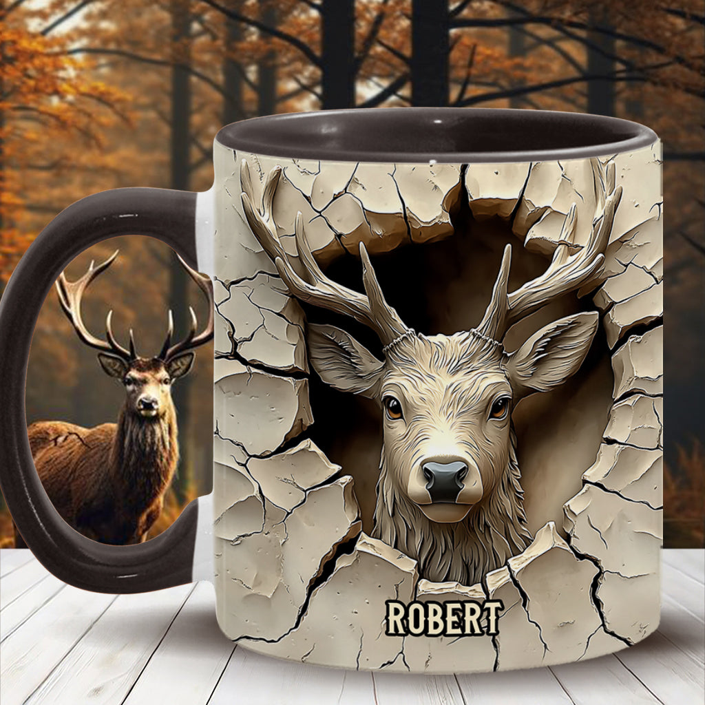 Personalized Hunting Accent Mug Love Hunting Camouflage Hunting Gift - Image 2