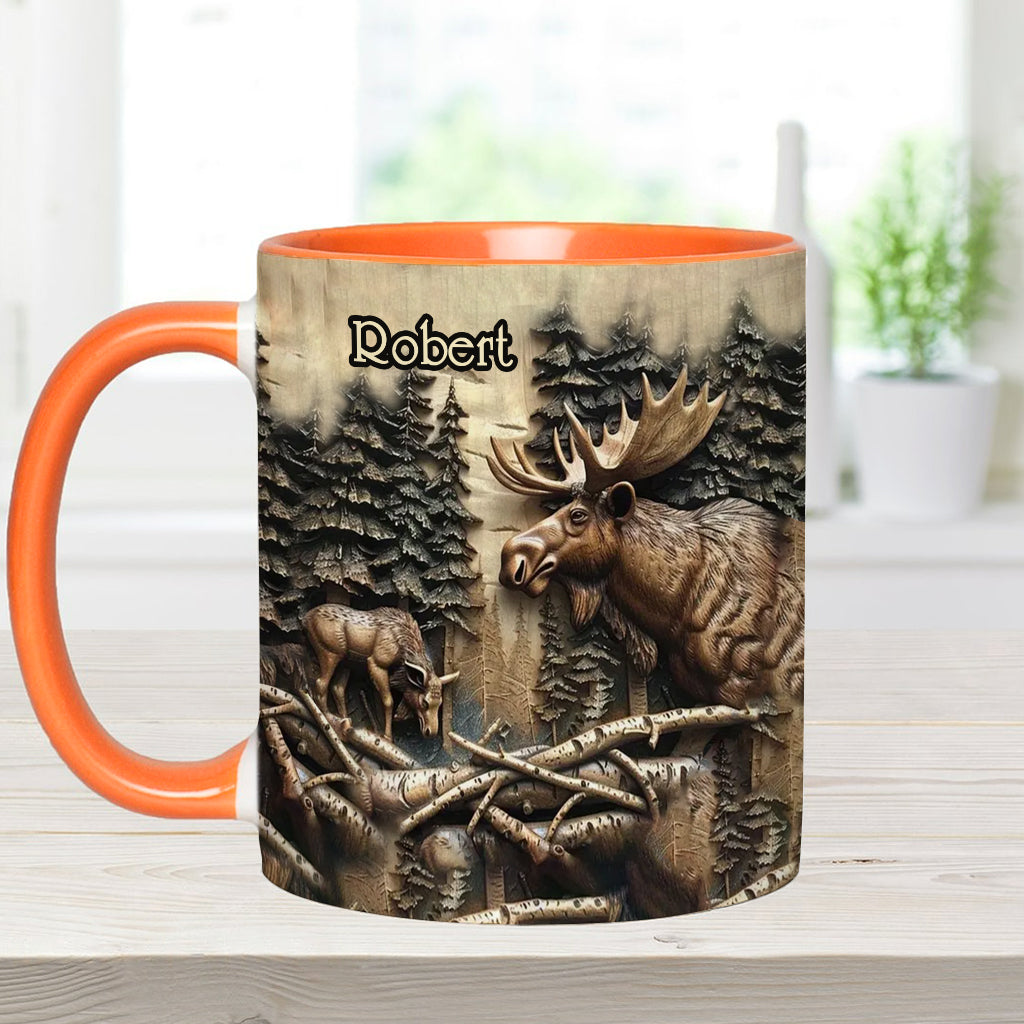 Personalized Hunting Accent Mug Love Hunting Camouflage Hunting Gift - Image 7