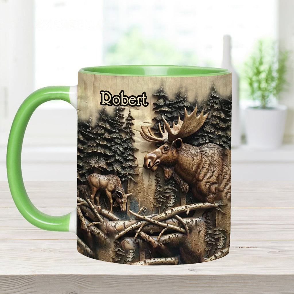Personalized Hunting Accent Mug Love Hunting Camouflage Hunting Gift - Image 3
