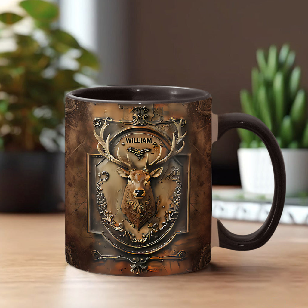 Personalized Hunting Accent Mug Trophy Buck Best Gifts For New Buck Owners - Image 2
