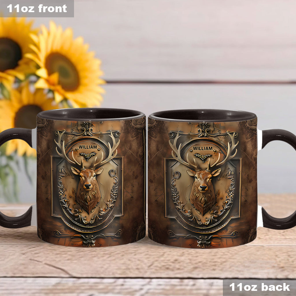 Personalized Hunting Accent Mug Trophy Buck Best Gifts For New Buck Owners - Image 4