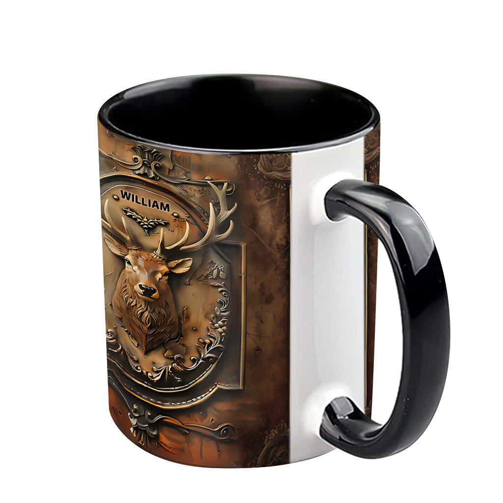 Personalized Hunting Accent Mug Trophy Buck Best Gifts For New Buck Owners - Image 5