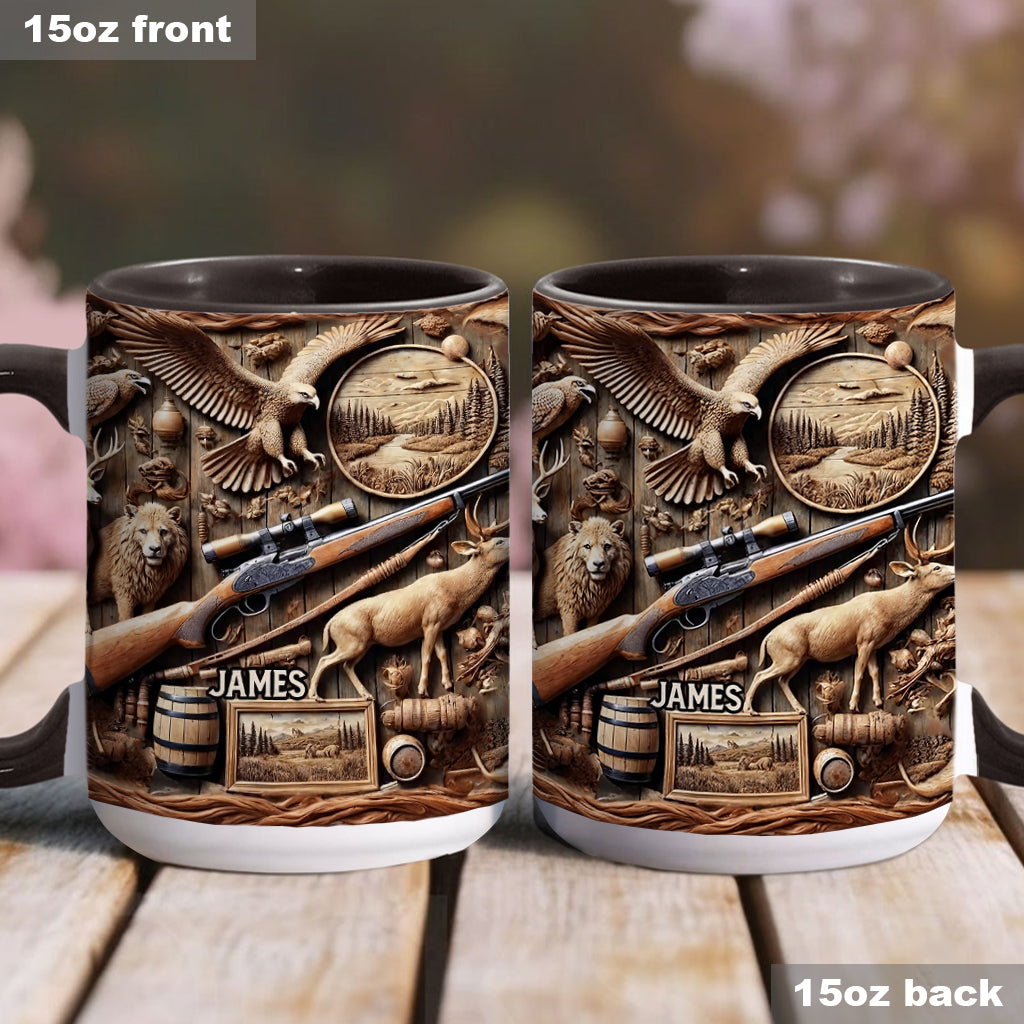 Personalized Hunting Accent Mug Wilderness Hunter Gift For Outdoor Adventurers - Image 4