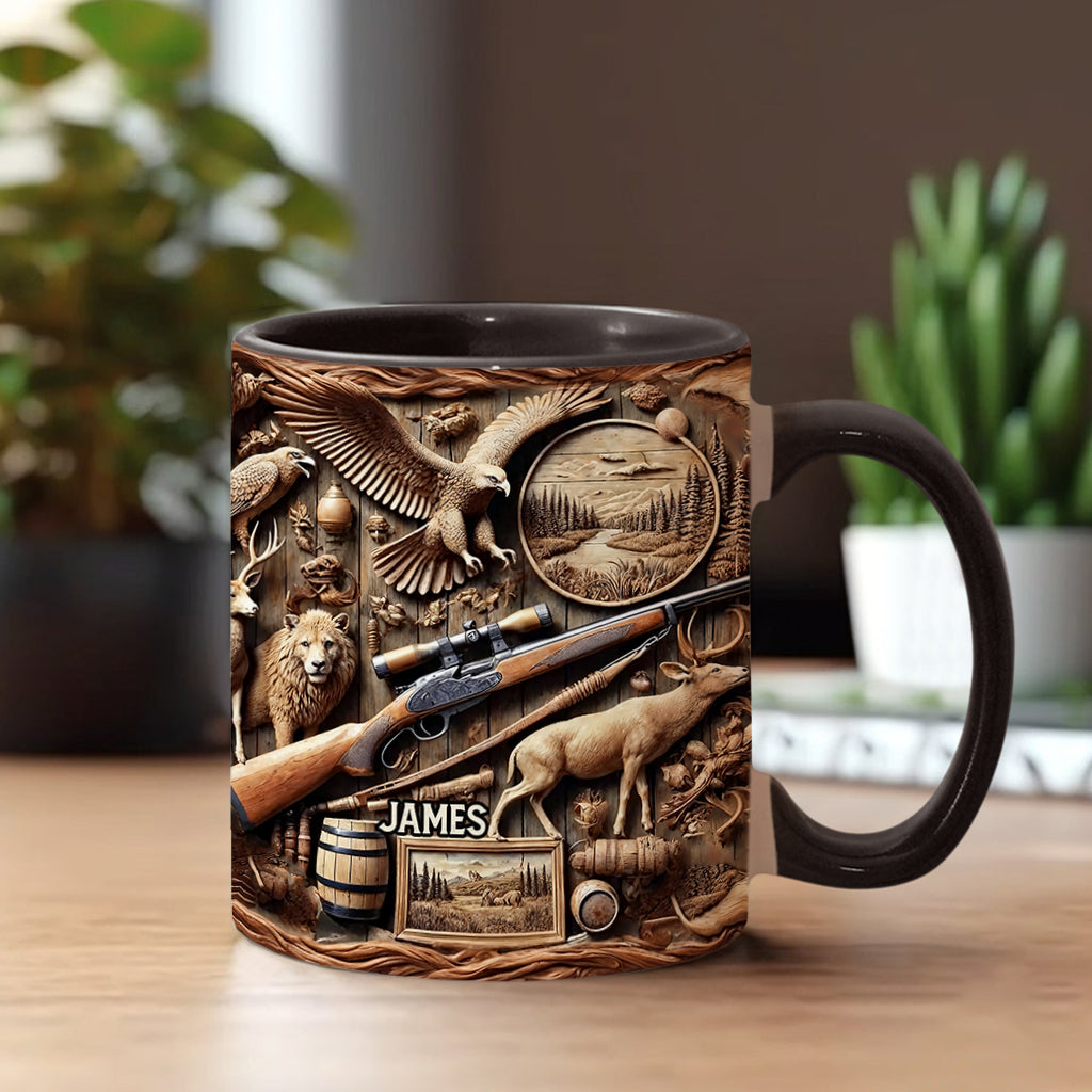 Personalized Hunting Accent Mug Wilderness Hunter Gift For Outdoor Adventurers - Image 2