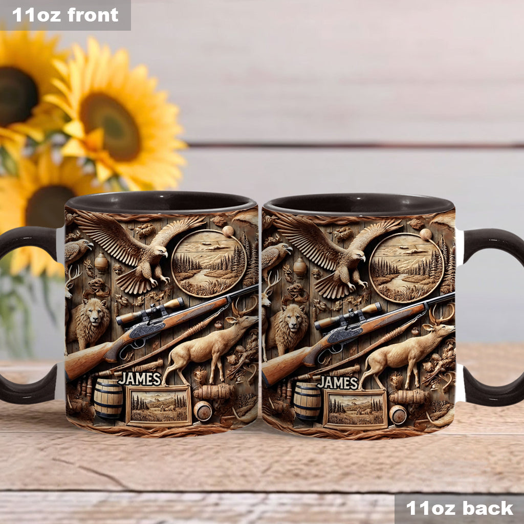 Personalized Hunting Accent Mug Wilderness Hunter Gift For Outdoor Adventurers - Image 3