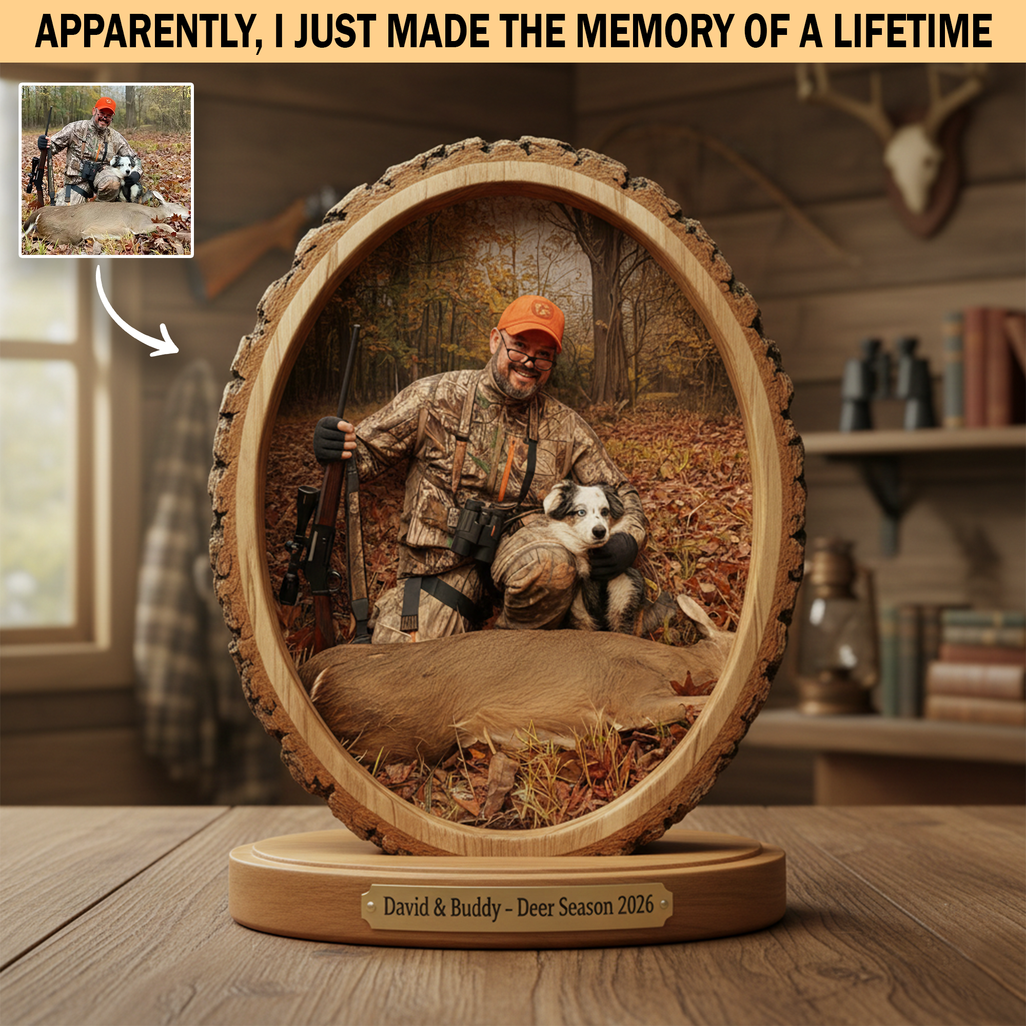 Personalized Hunting Photo Acrylic Plaque Legacy In The Wild Hunting Lover Gifts - Image 2